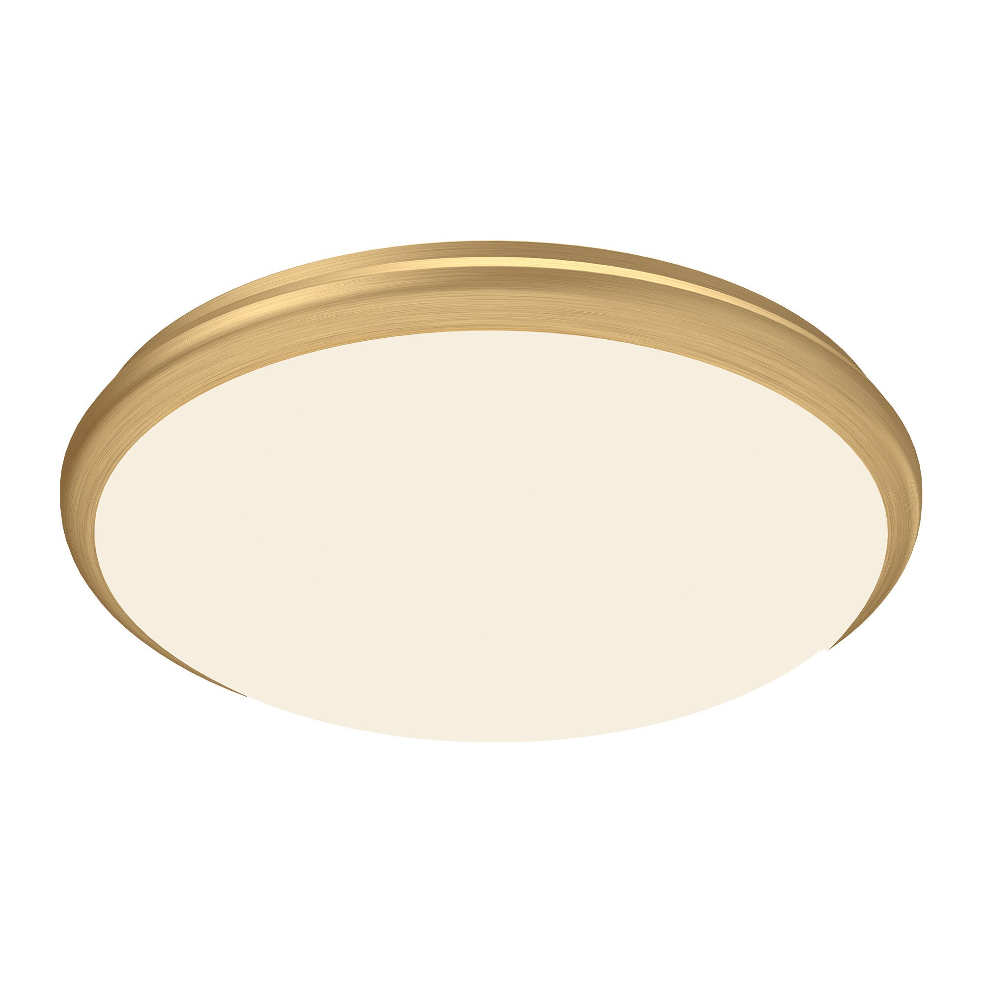 Shown in Brushed Gold finish and Opal glass
