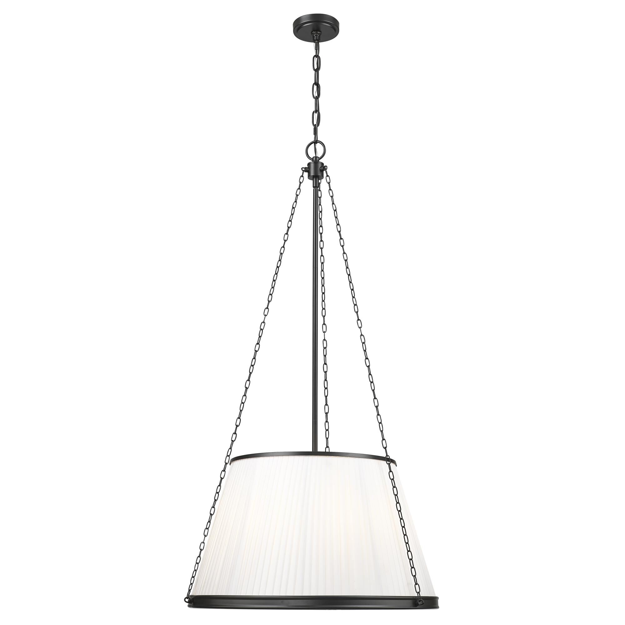 Shown in Matte Black finish and White glass and White shade