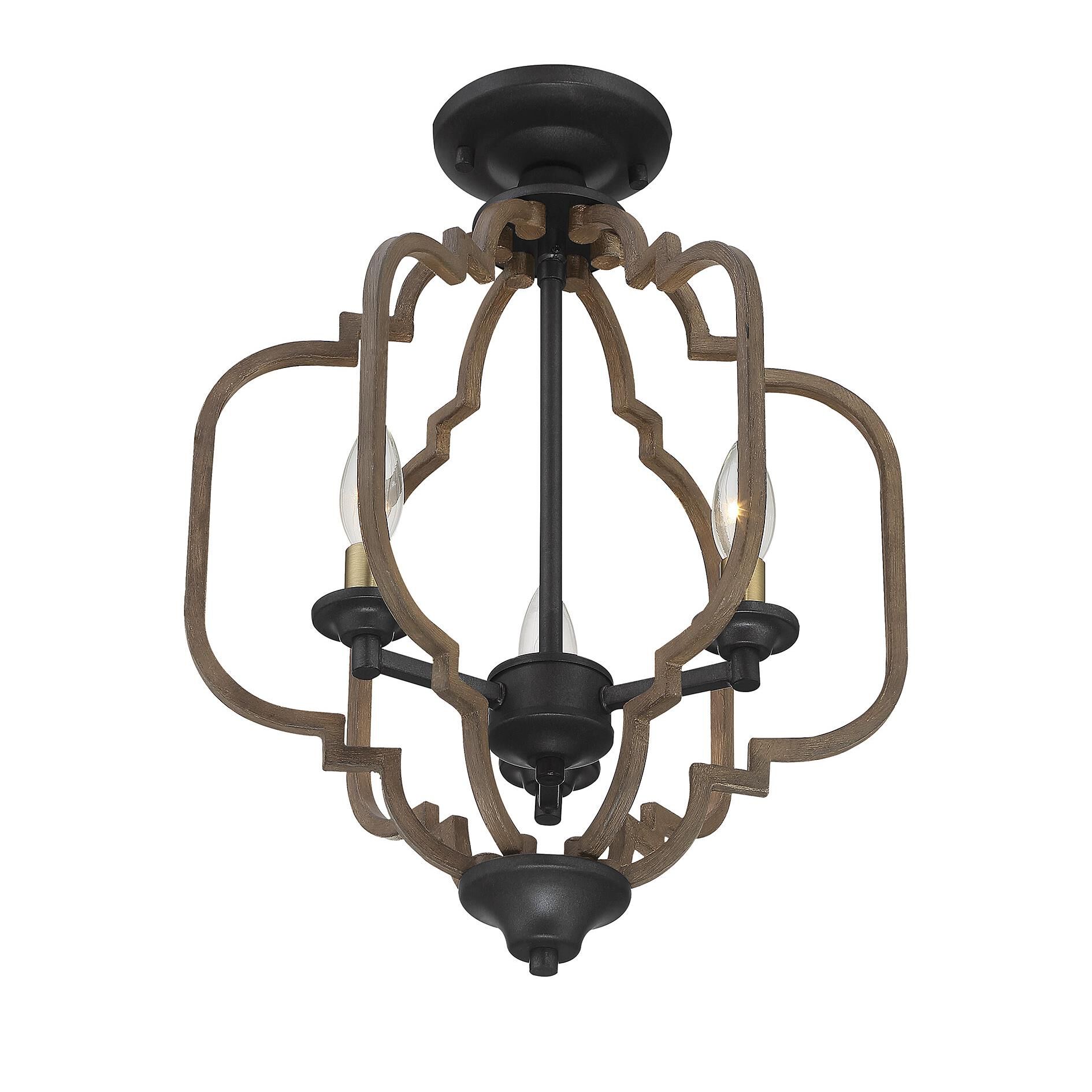 Westwood 14 Inch 3 Light Semi Flush Mount by Savoy House