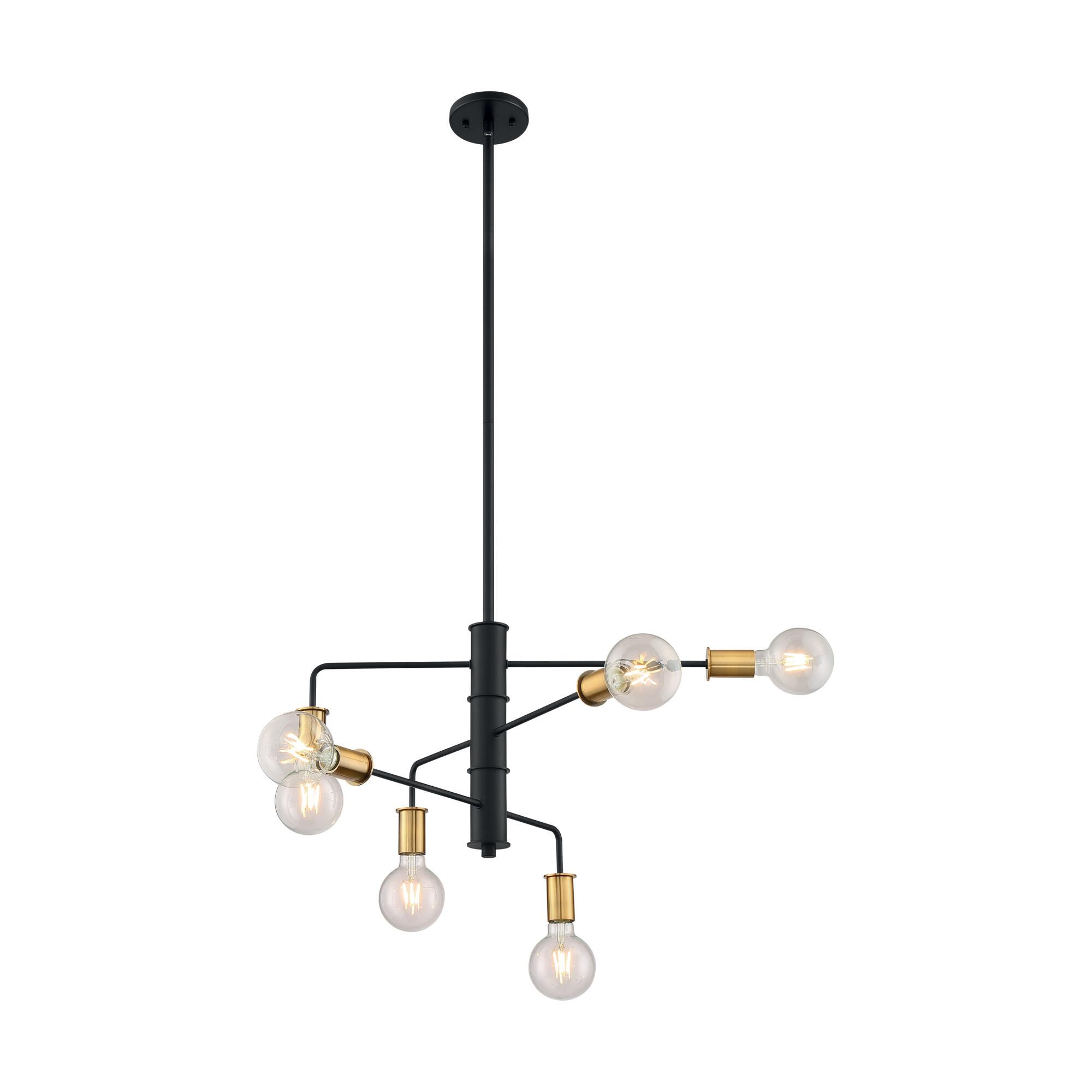 Ryder 6 Light Mini Chandelier by Nuvo Lighting