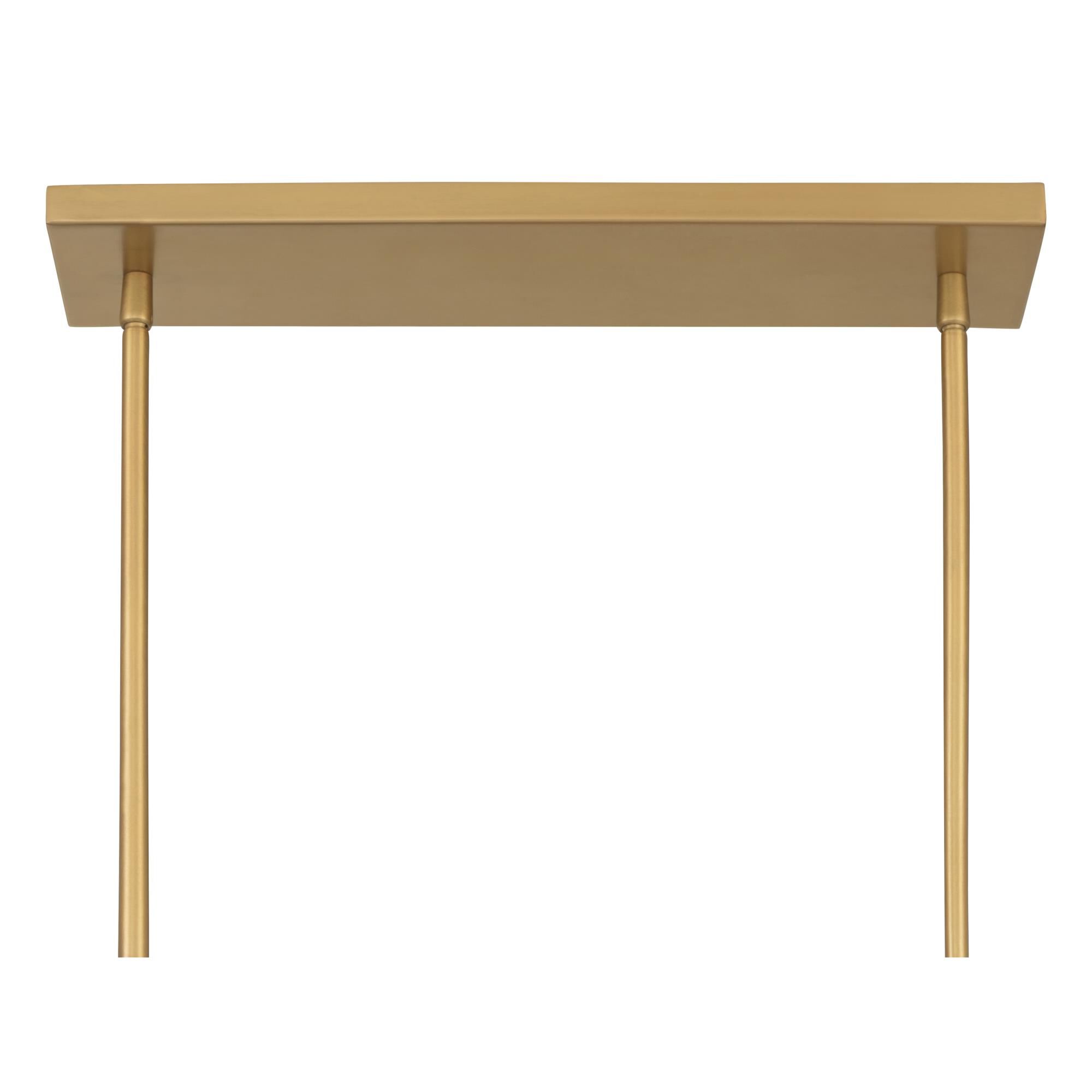 Shown in Legacy Brass finish and White shade