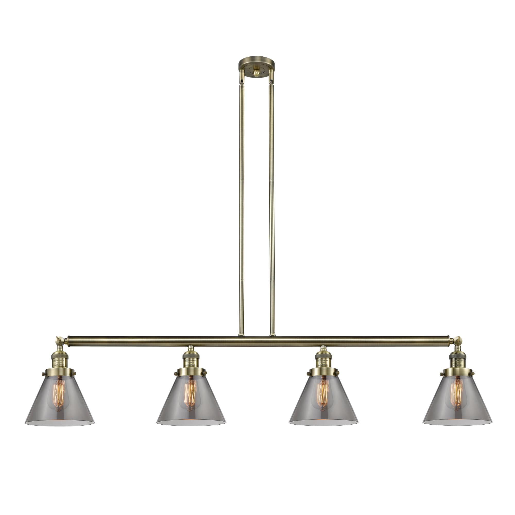 Bruno Marashlian Large Cone 48 Inch 4 Light LED Linear Suspension Light by Innovations Lighting