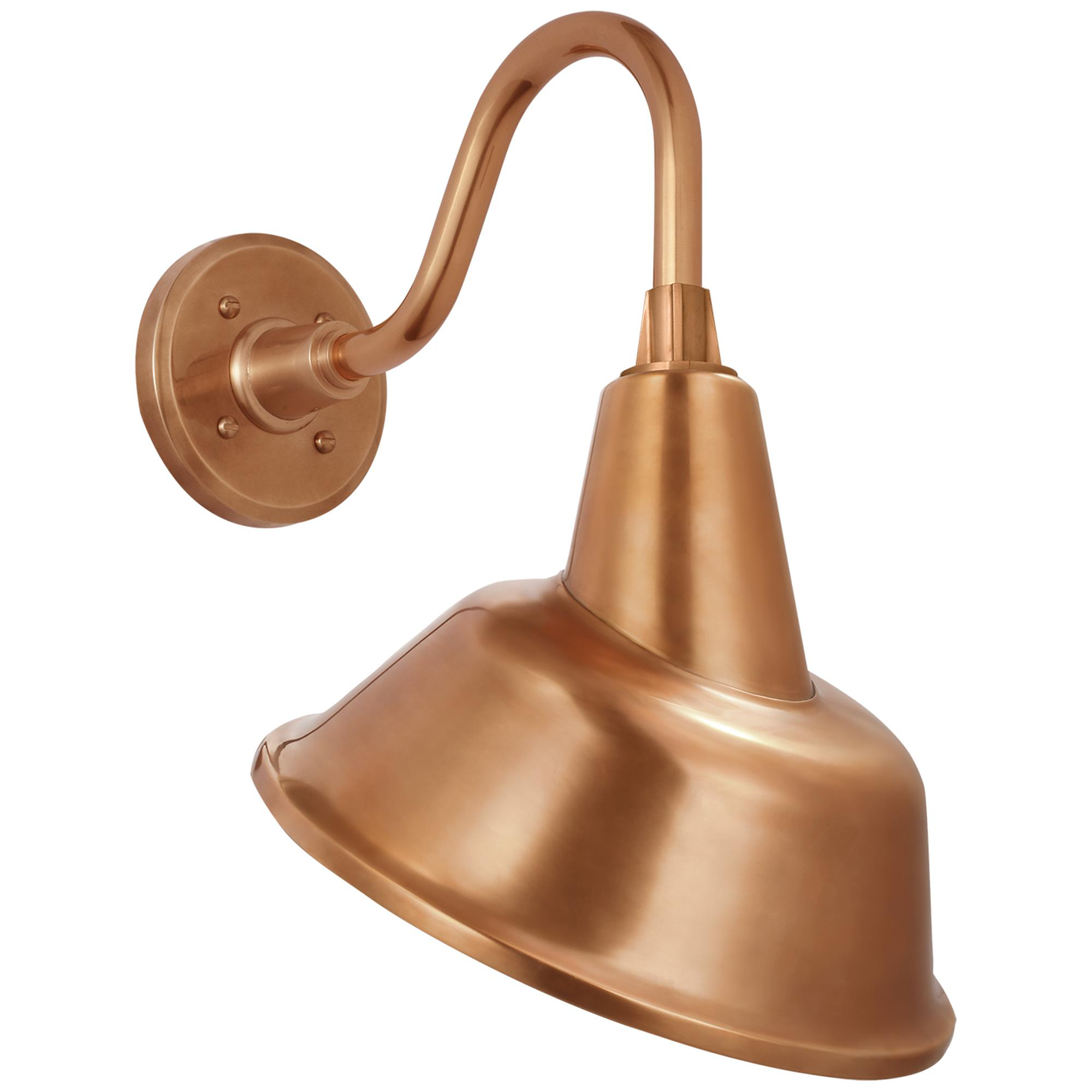 Shown in Soft Copper finish and Soft Copper Bowers shade