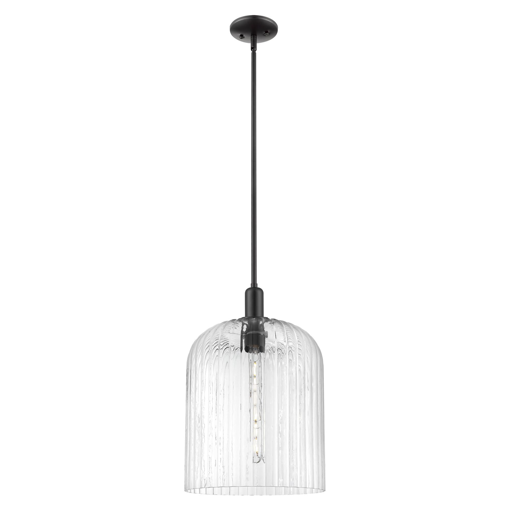 Shown in Matte Black finish and Clear glass