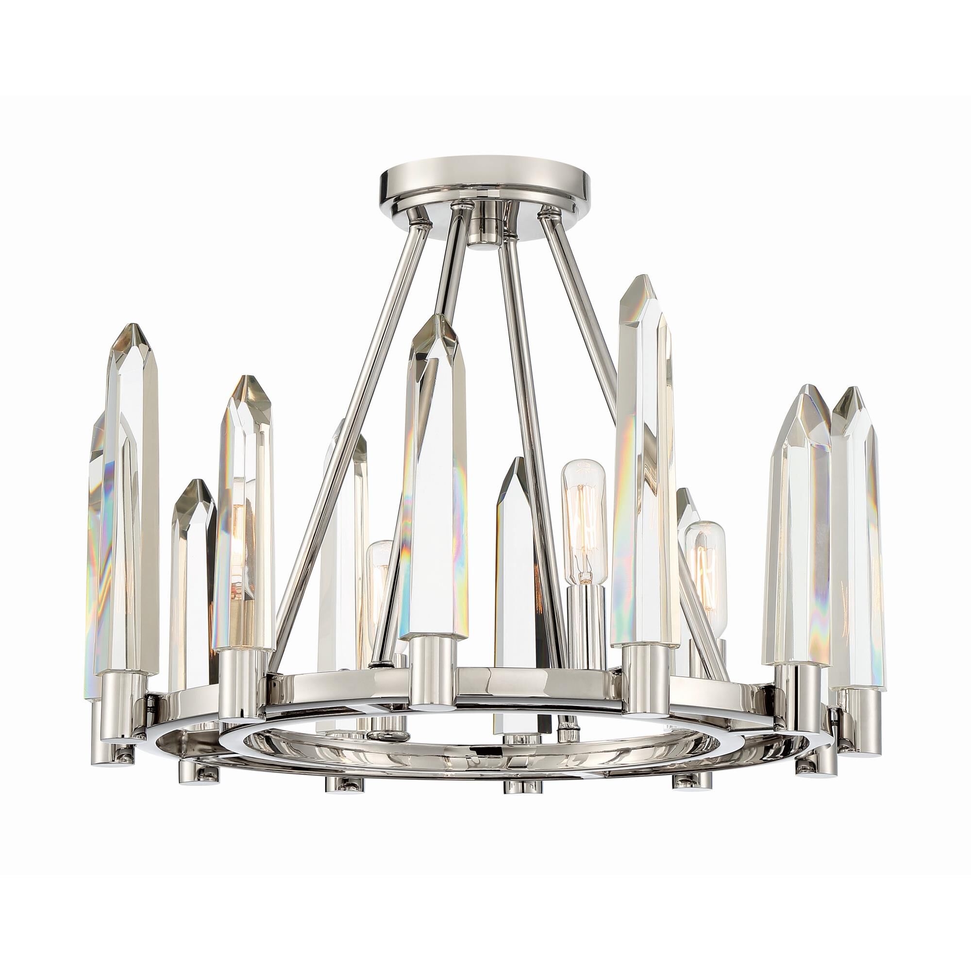 Watson 18 Inch Semi Flush Mount by Crystorama
