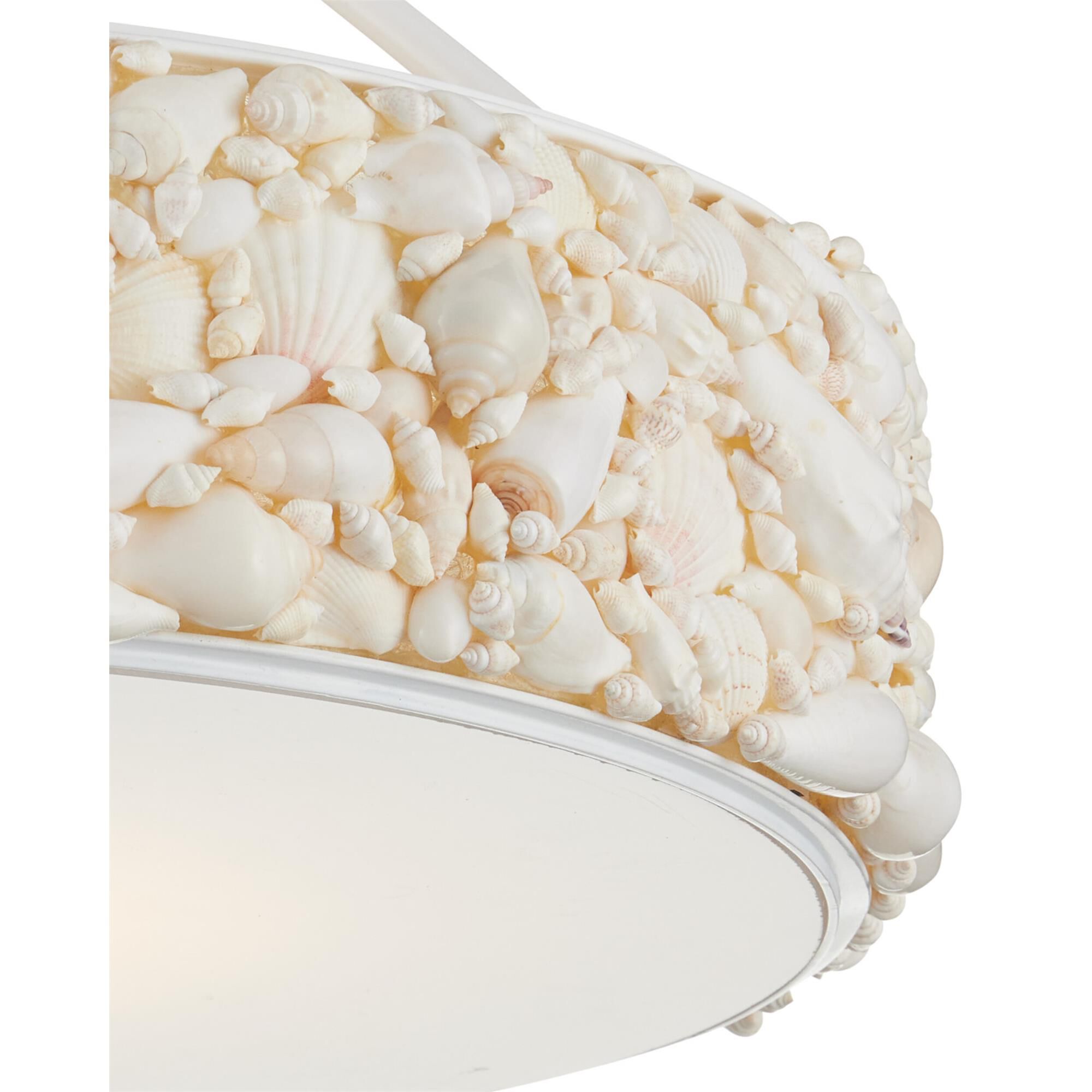 Turbinella 19 Inch Semi Flush Mount,