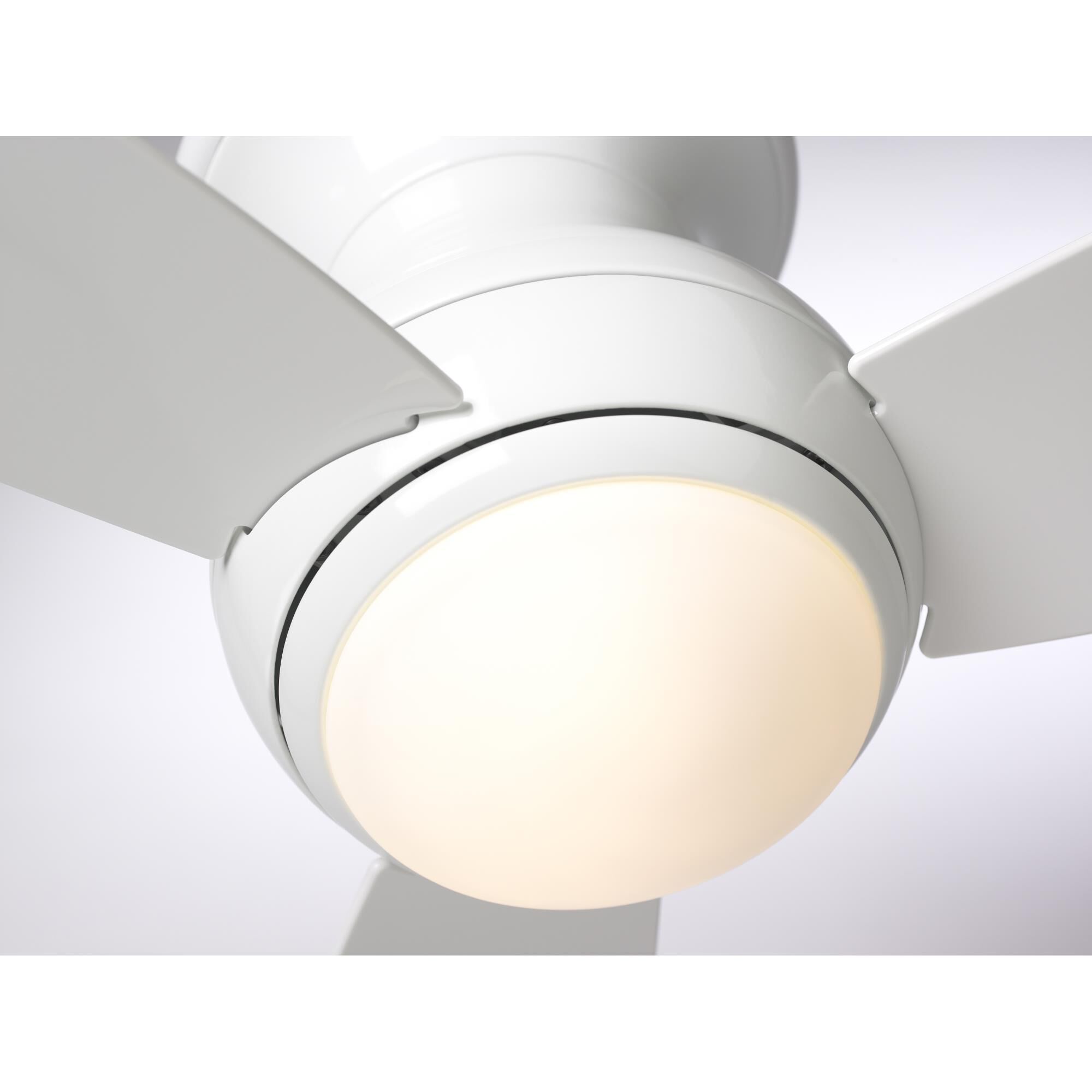 Curva Sky Outdoor Rated 52 Inch Flush Mount Fan with Light Kit by Emerson