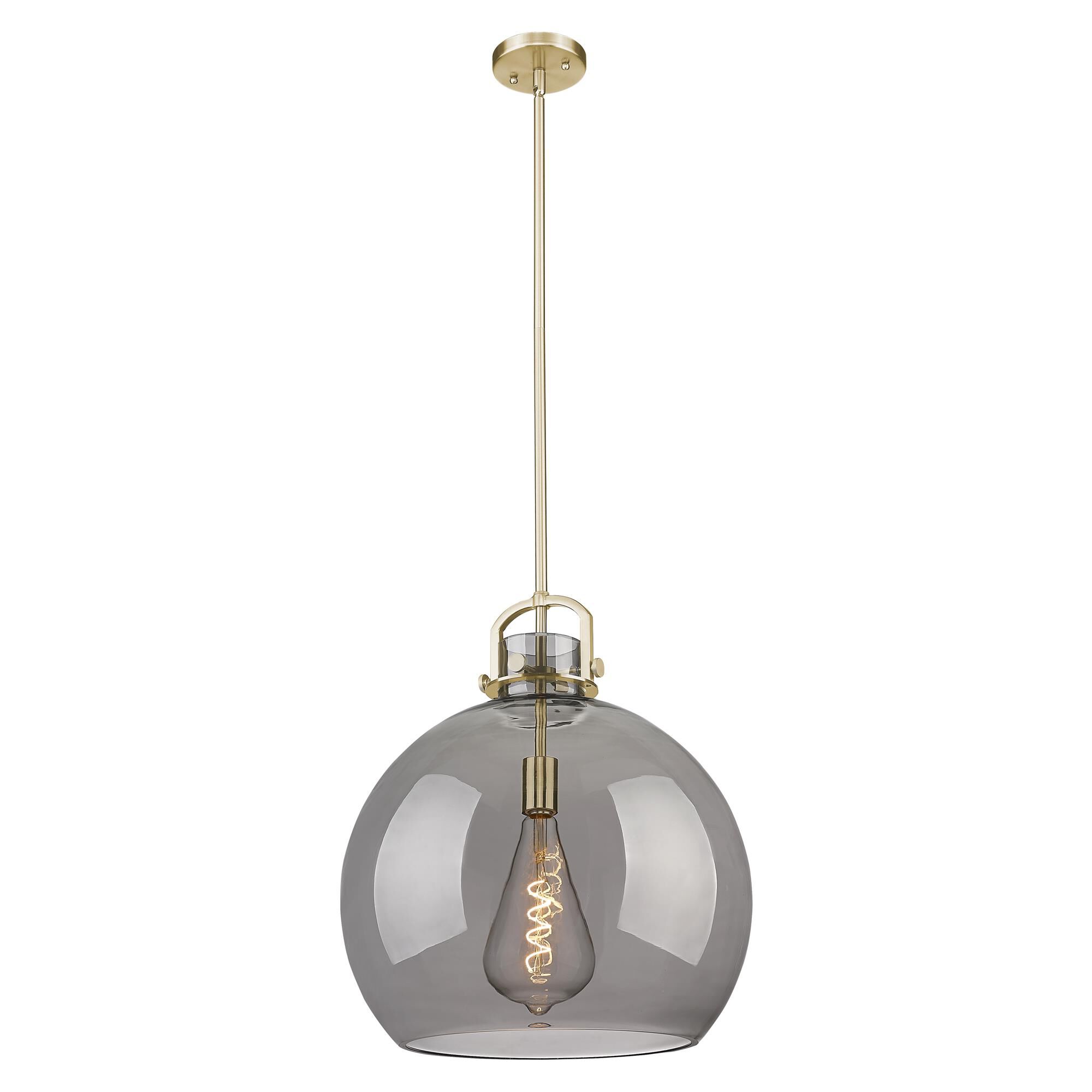 Shown in Champagne Bronze finish and Light Smoke shade