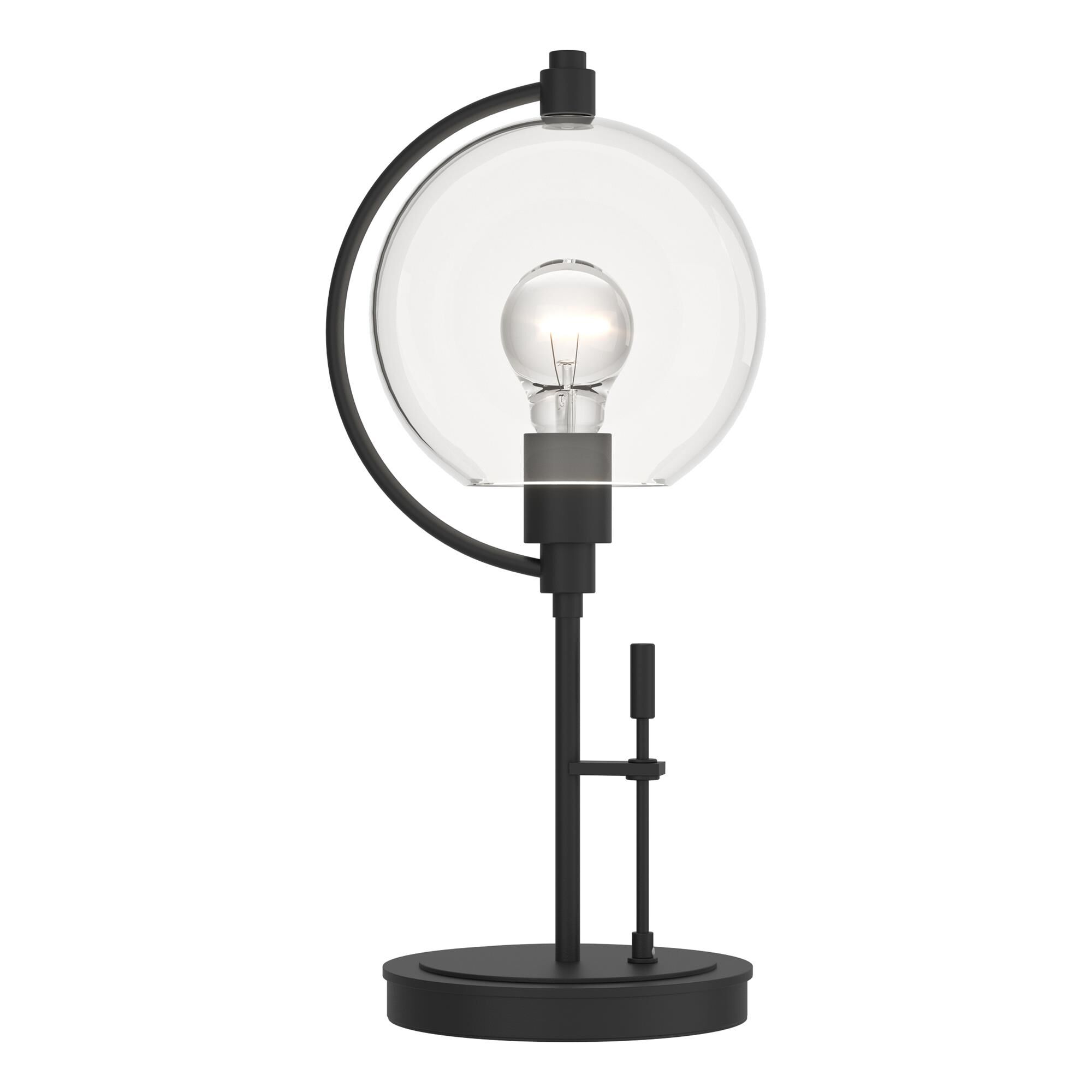 Shown in Black finish and Clear  glass