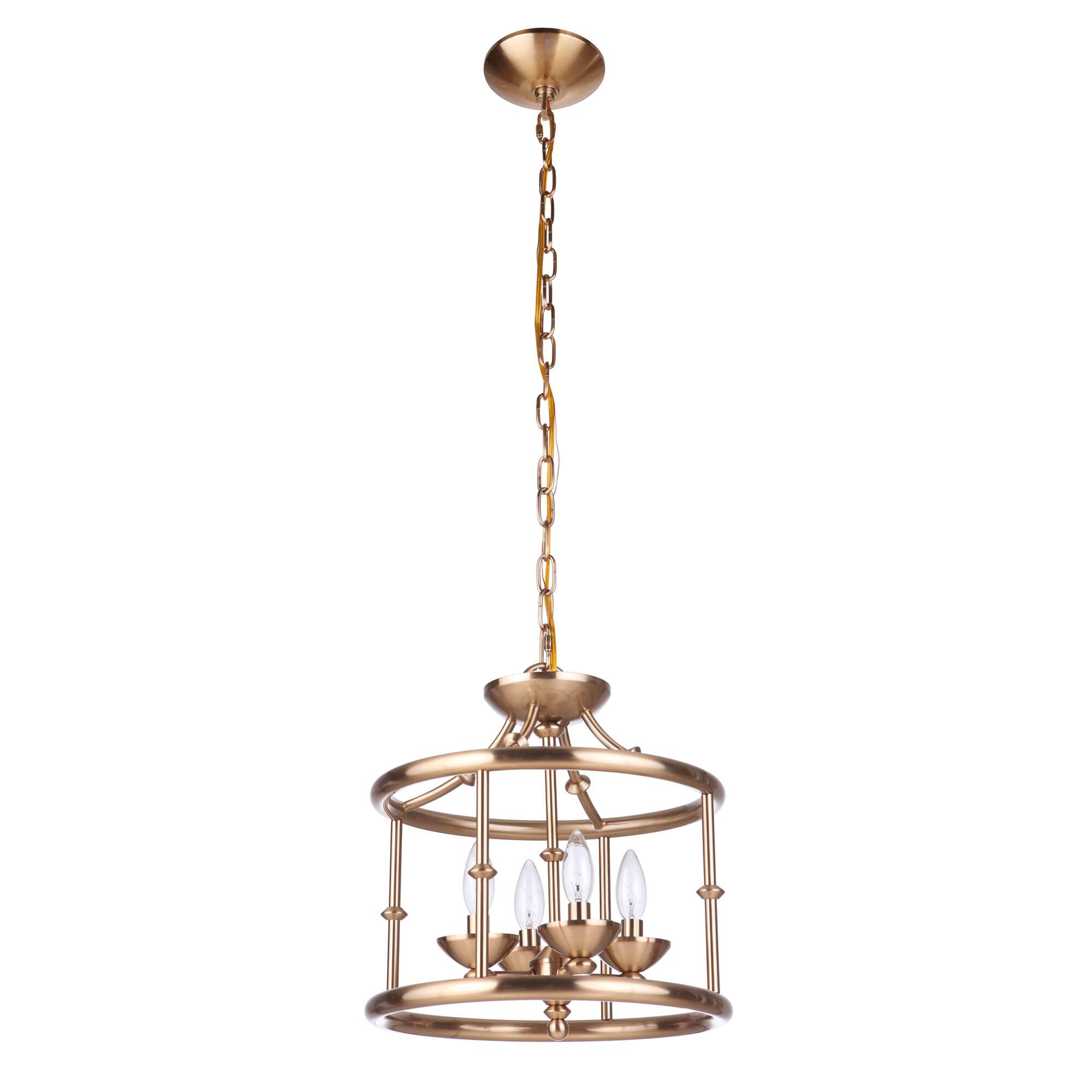 Marlowe 14 Inch 4 Light Semi Flush Mount by Craftmade