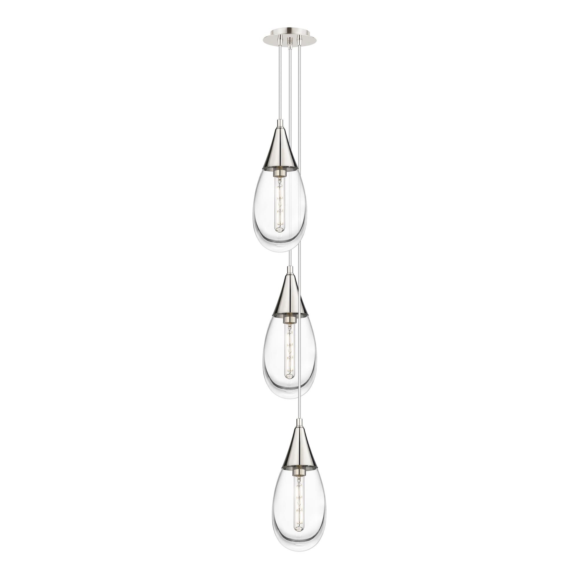 Bruno Marashlian Malone 8 Inch 3 Light Multi Light Pendant by Innovations Lighting