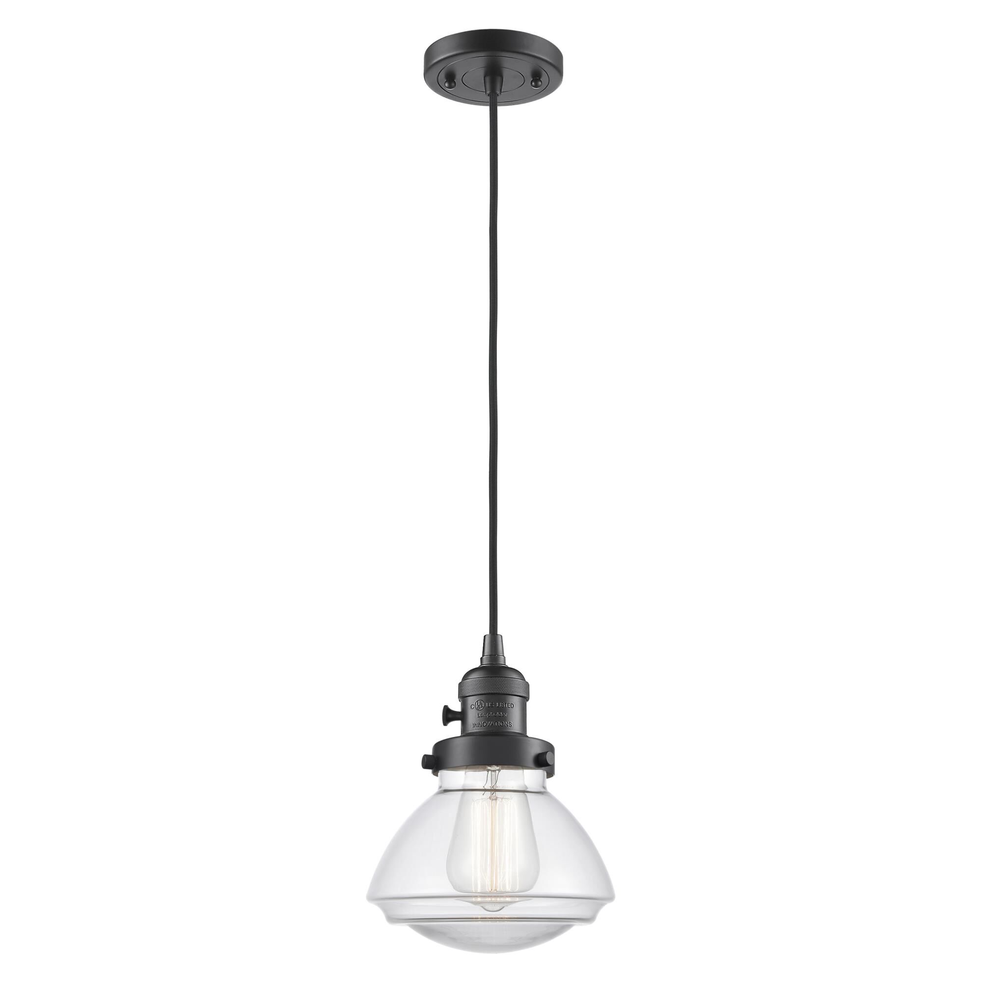 Shown in Oil Rubbed Bronze finish and Clear glass