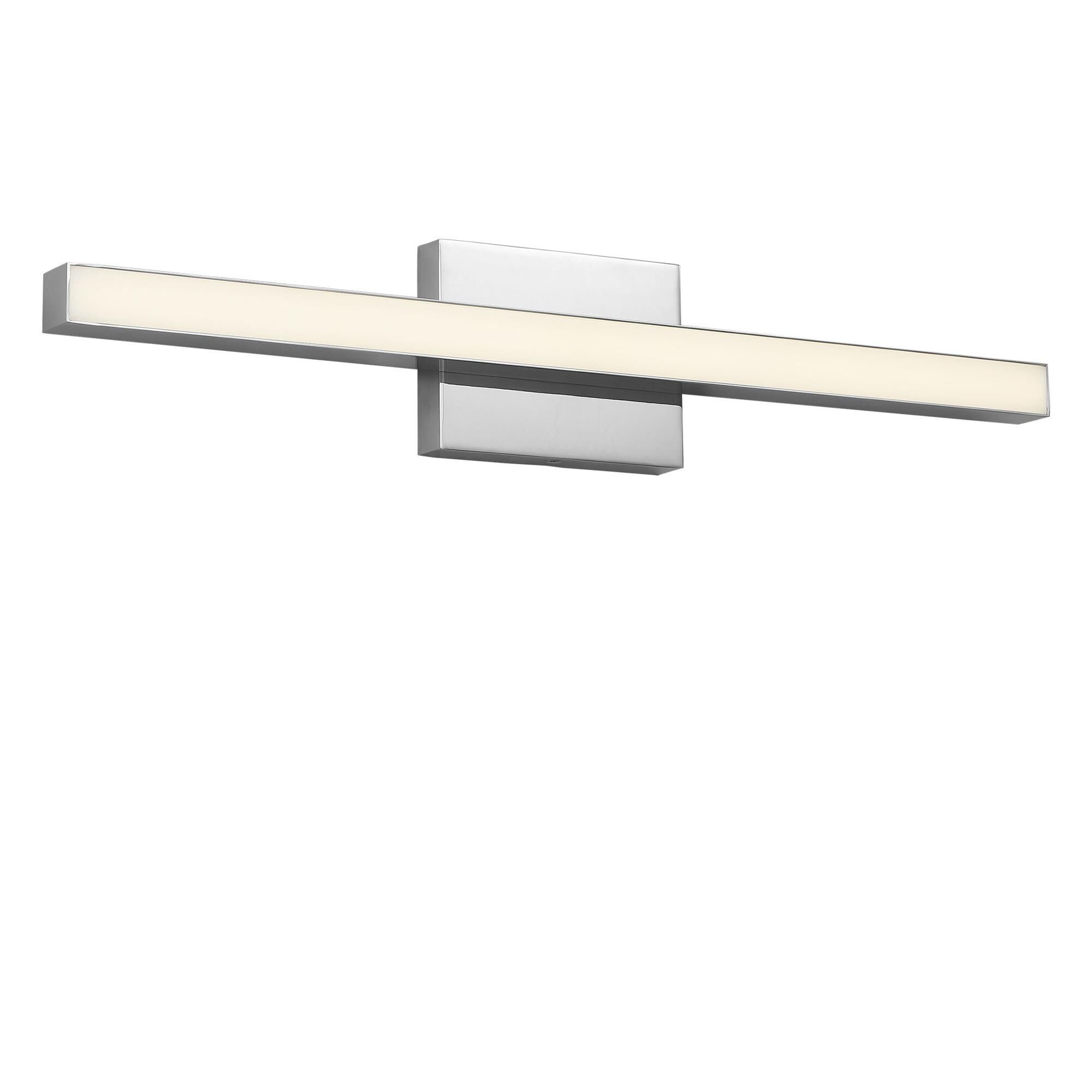 Shown in Chrome finish and White Polycarbonate shade