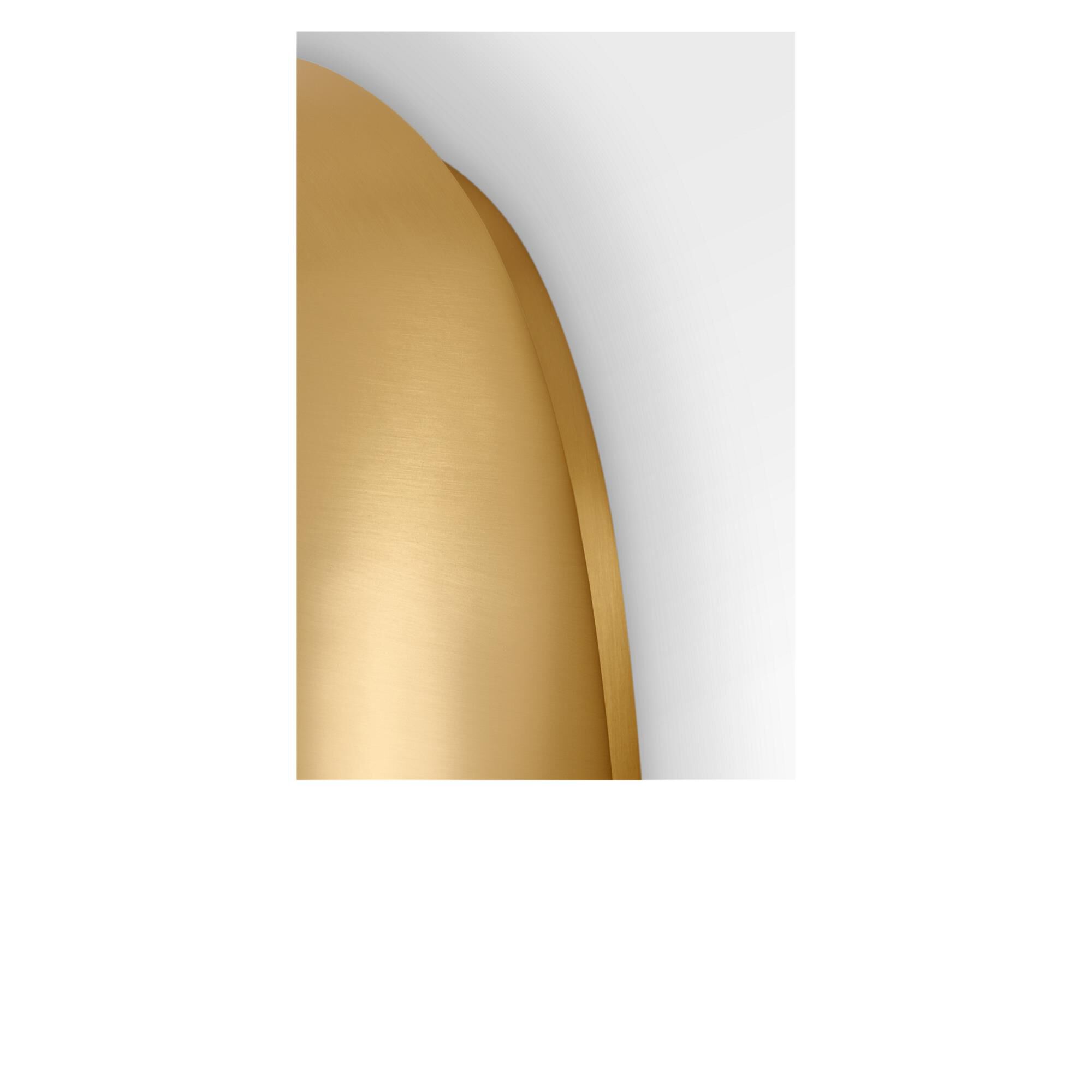 Shown in Burnished Brass finish and Spray White Inside, Clear Outside glass