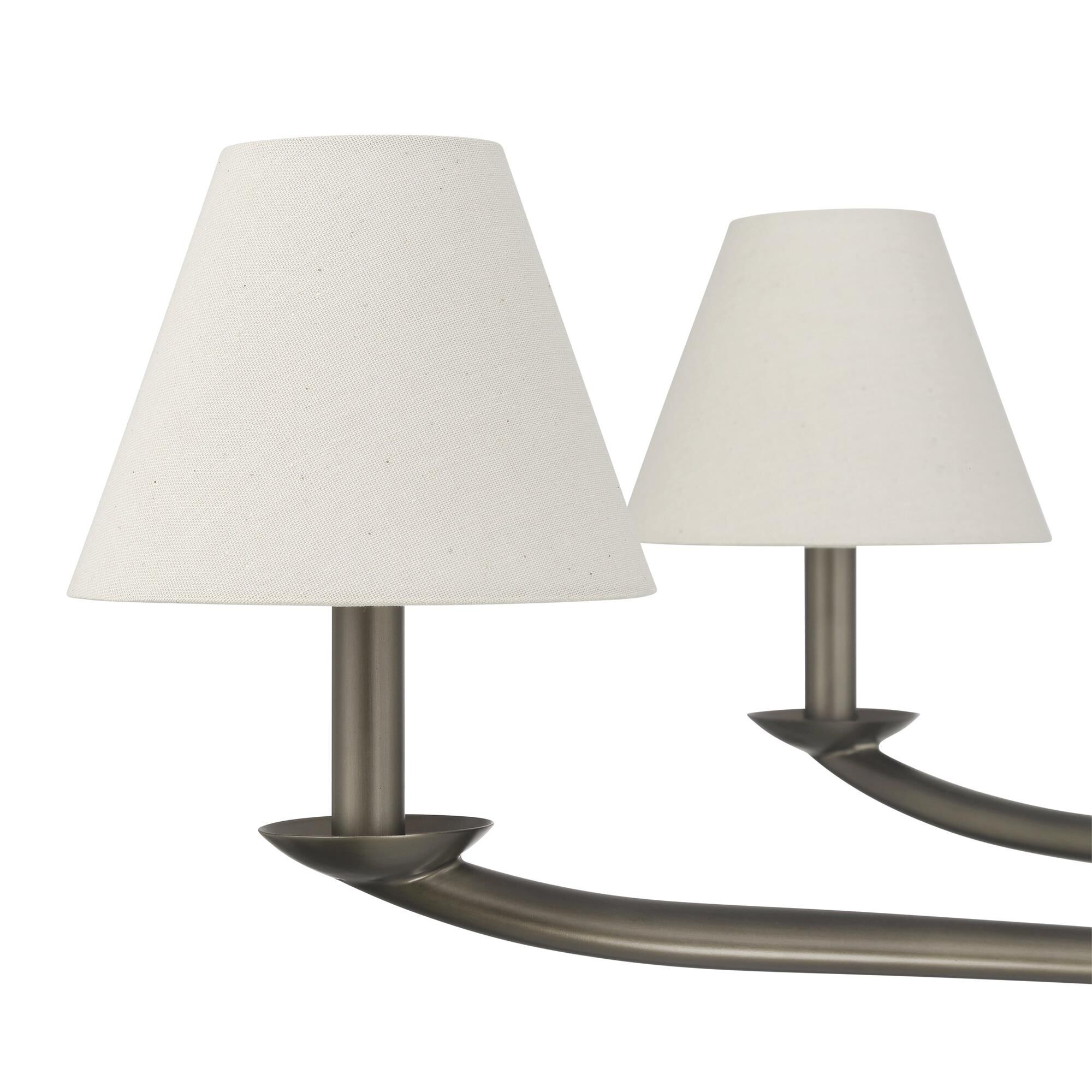 Shown in Forged Bronze finish and Natural shade