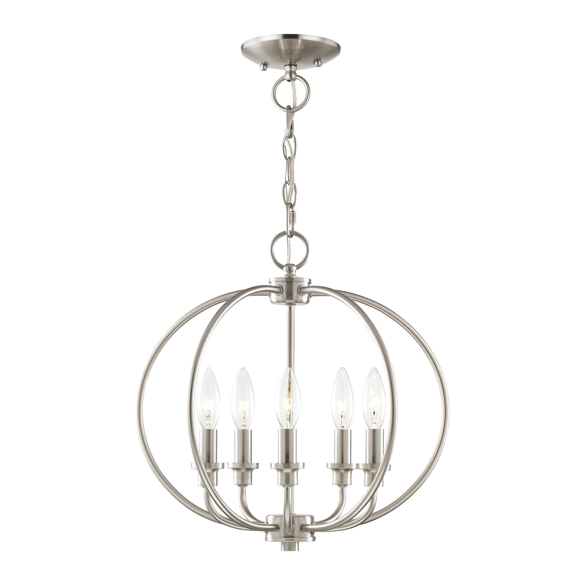 Milania 16 Inch 5 Light Mini Chandelier by Livex Lighting