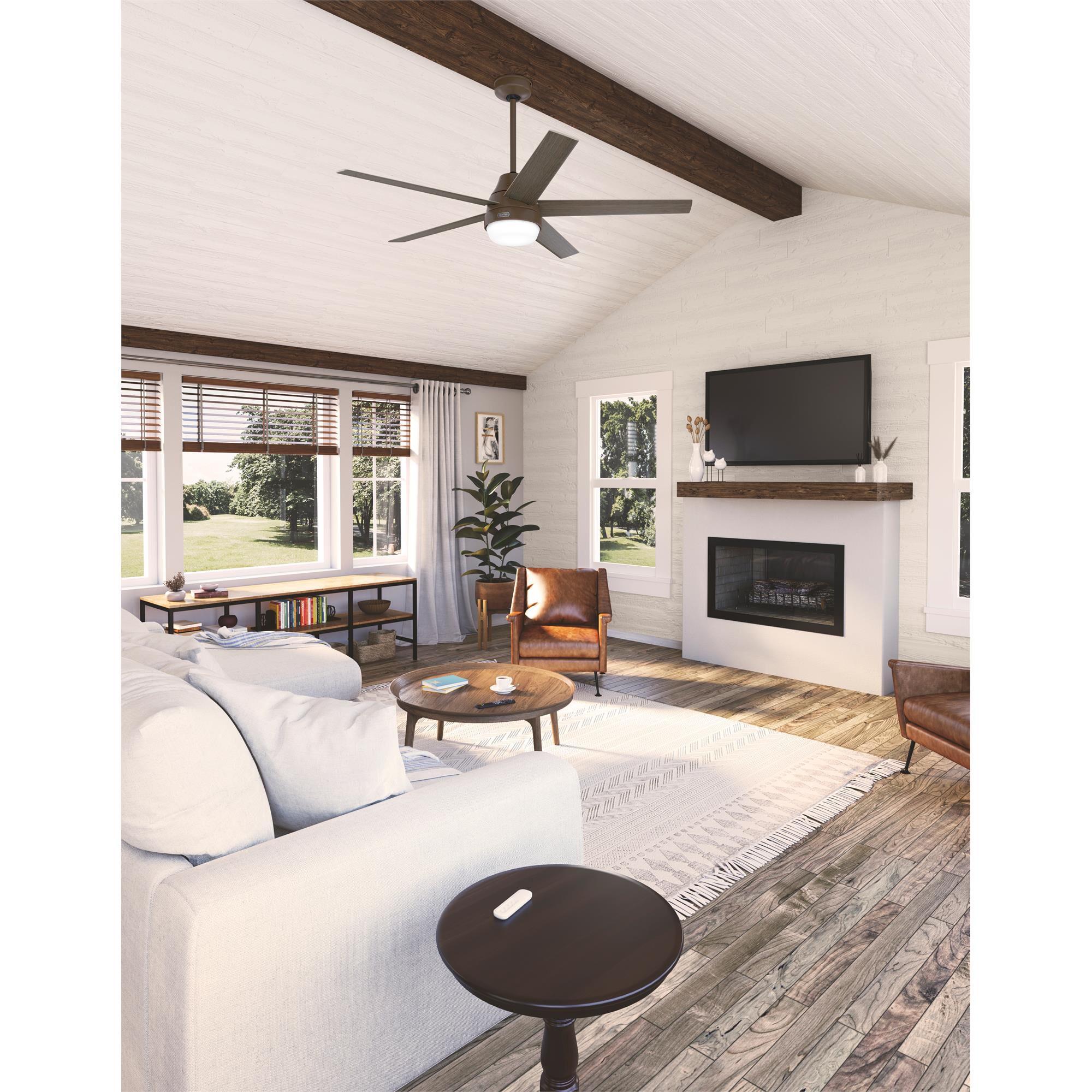 Aerodyne 60 Inch Ceiling Fan with Light Kit,