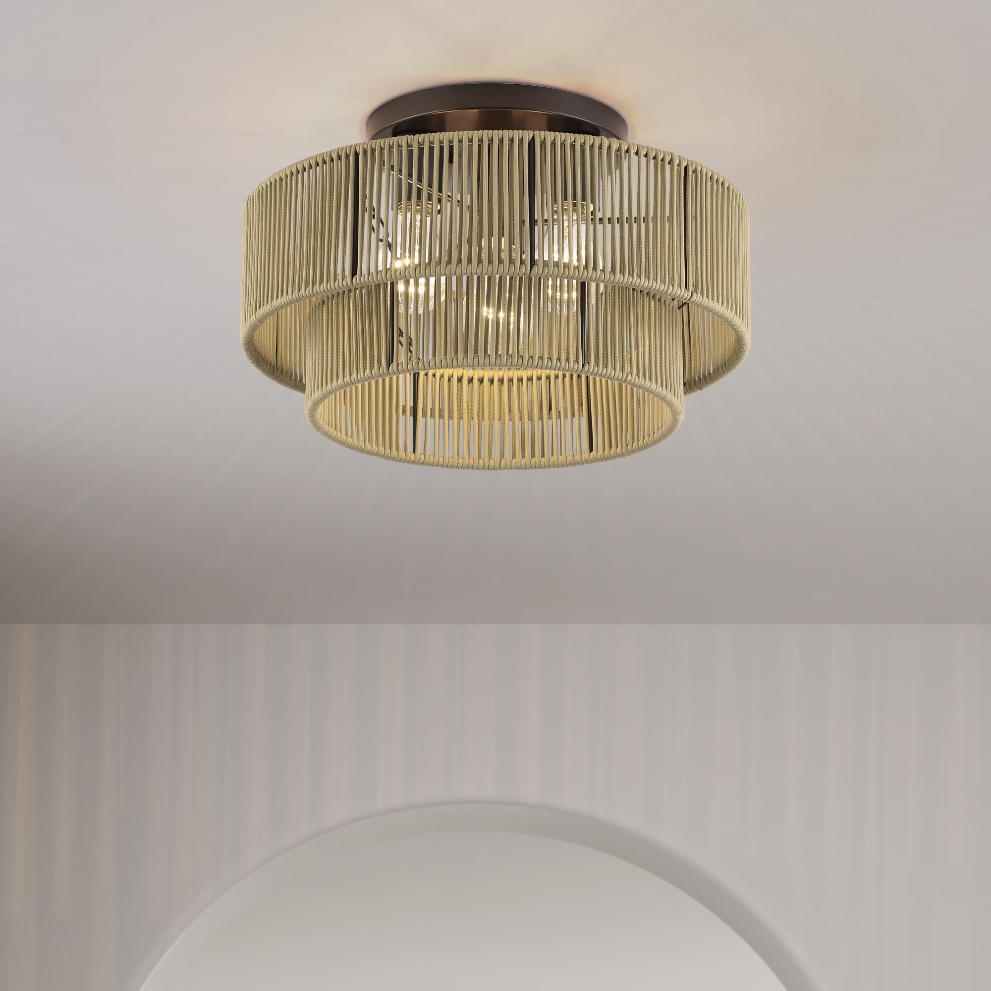 Acordia 15 Inch Semi Flush Mount by Livex Lighting