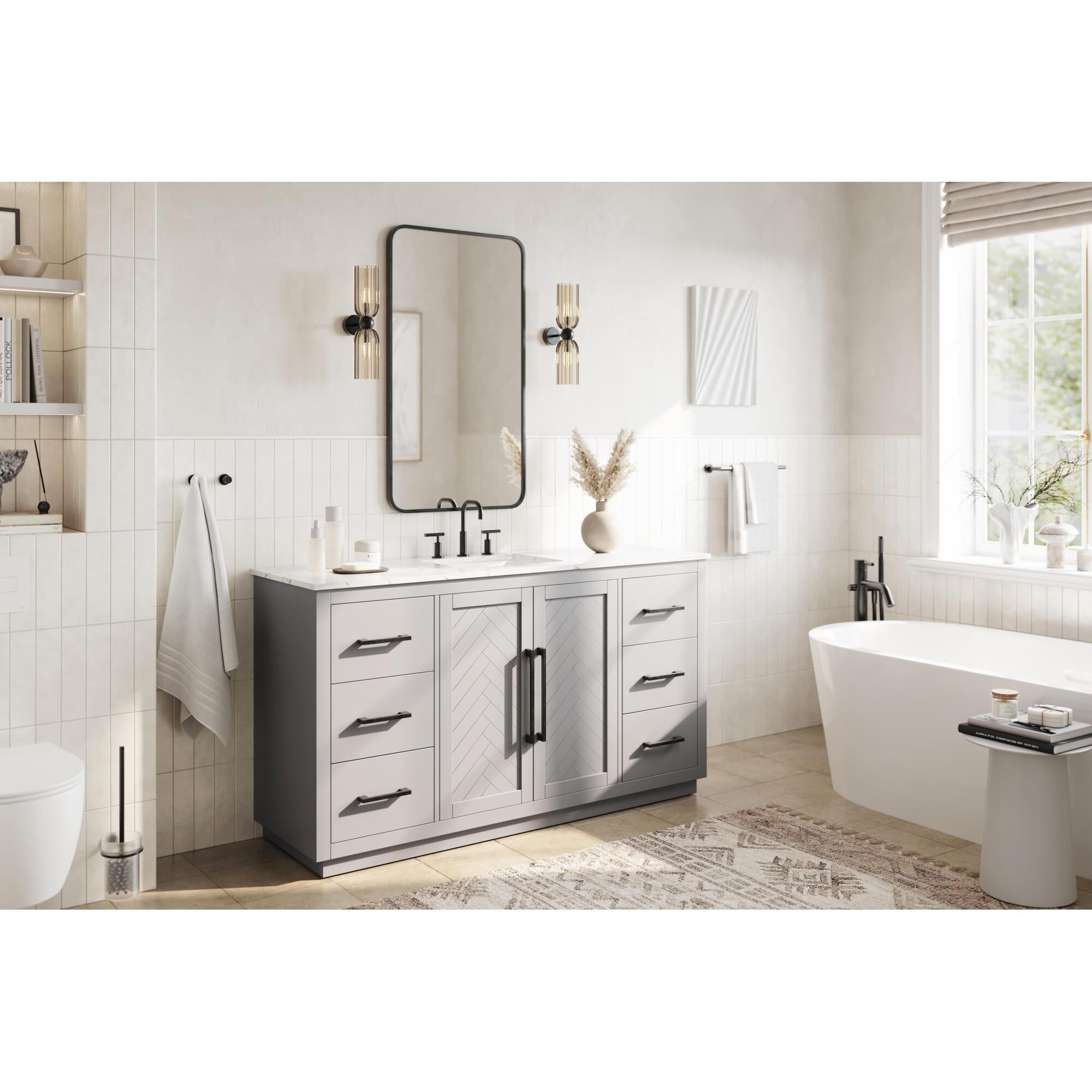 Chase 60 Inch Bath Vanity by Elegant Dcor