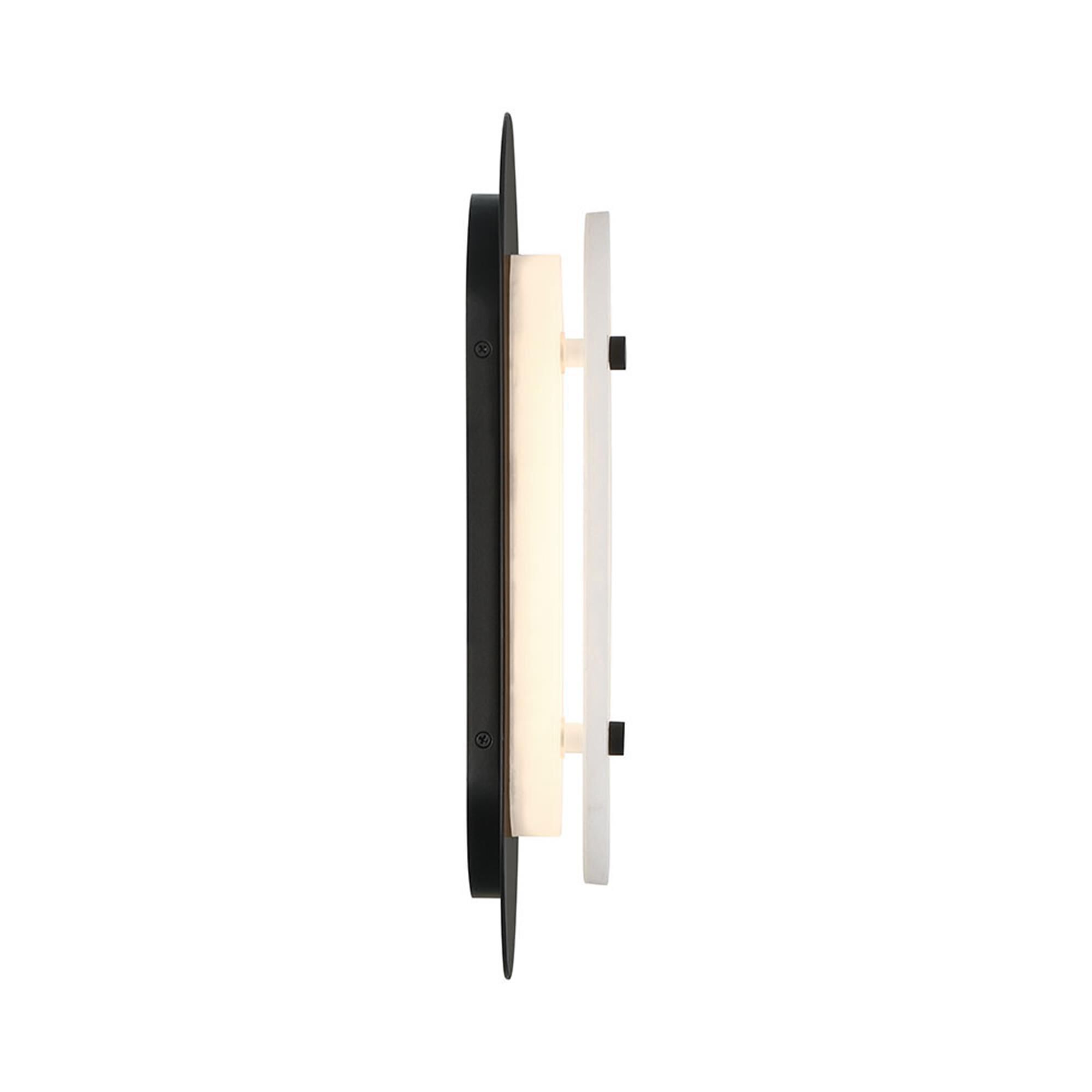 Shown in Black finish and Alabaster glass