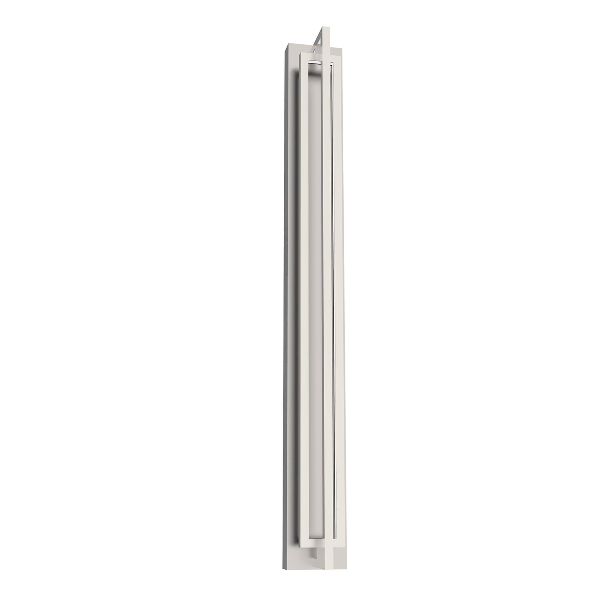 Shown in Brushed Nickel finish and Frosted Acrylic glass