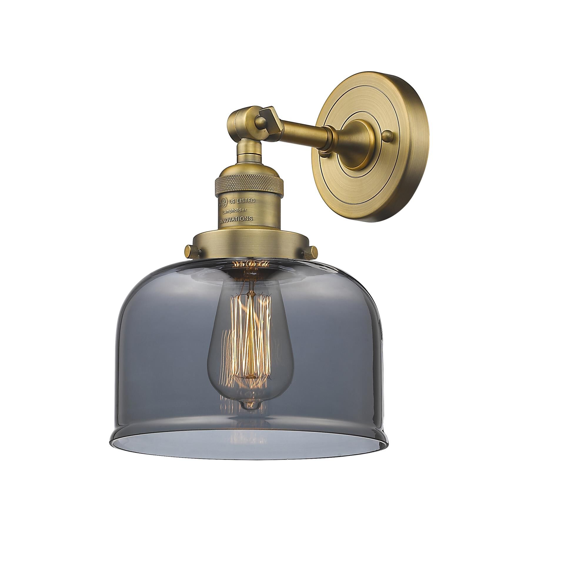 Bruno Marashlian Large Bell 8 Inch 1 Light Semi Flush Mount by Innovations Lighting
