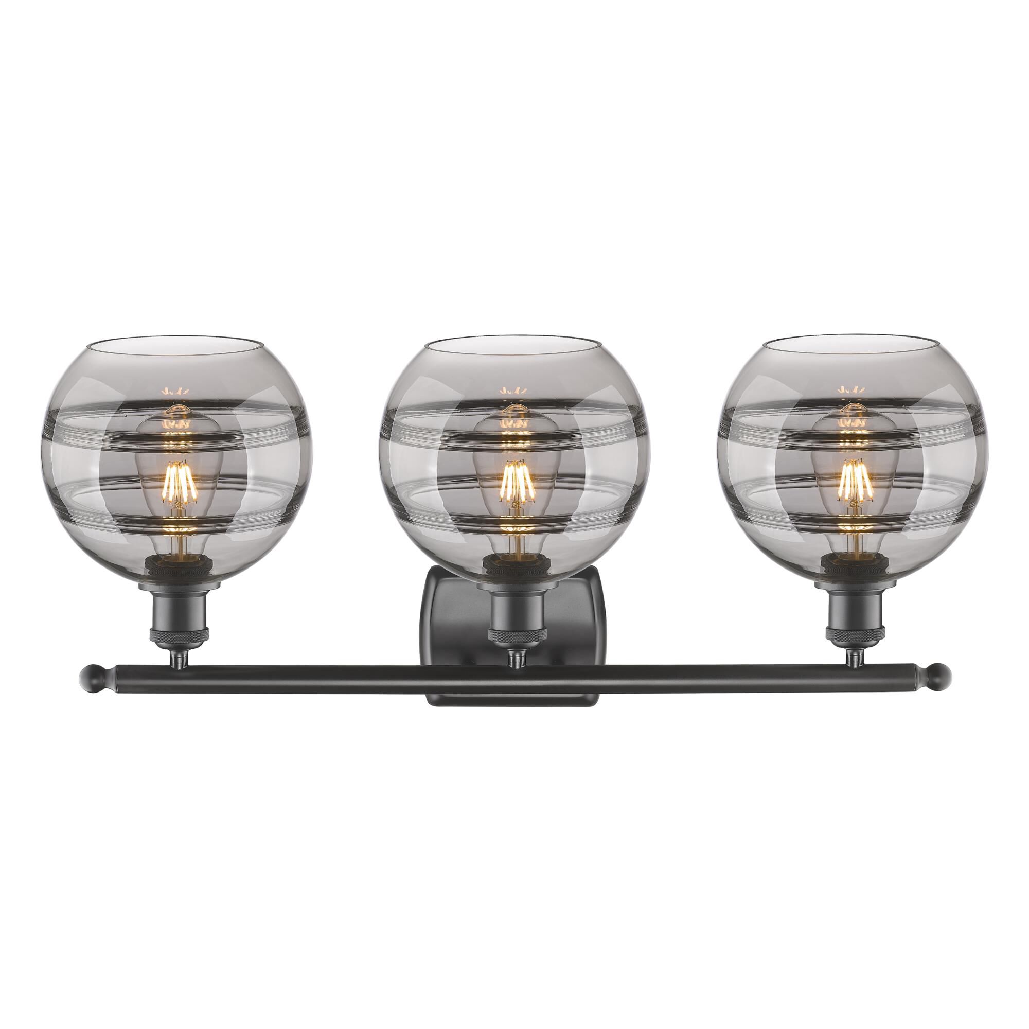 Shown in Oil Rubbed Bronze finish and Light Smoke glass