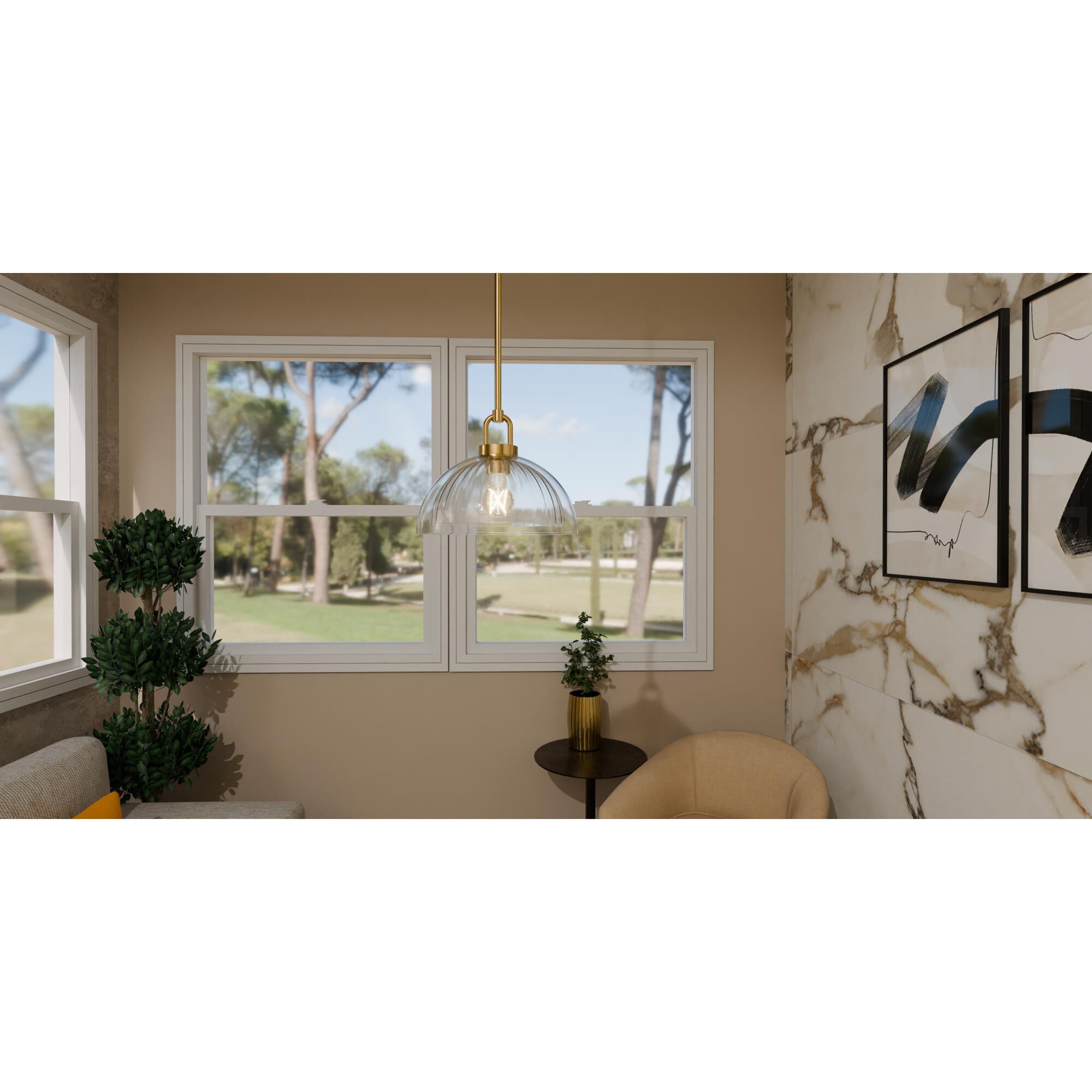 Jansen 12 Inch Mini Pendant by Quoizel