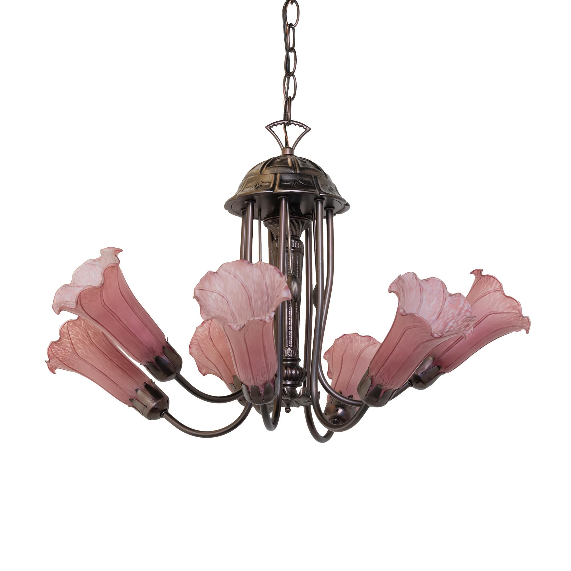 Shown in Mahogany Bronze finish and Violet glass