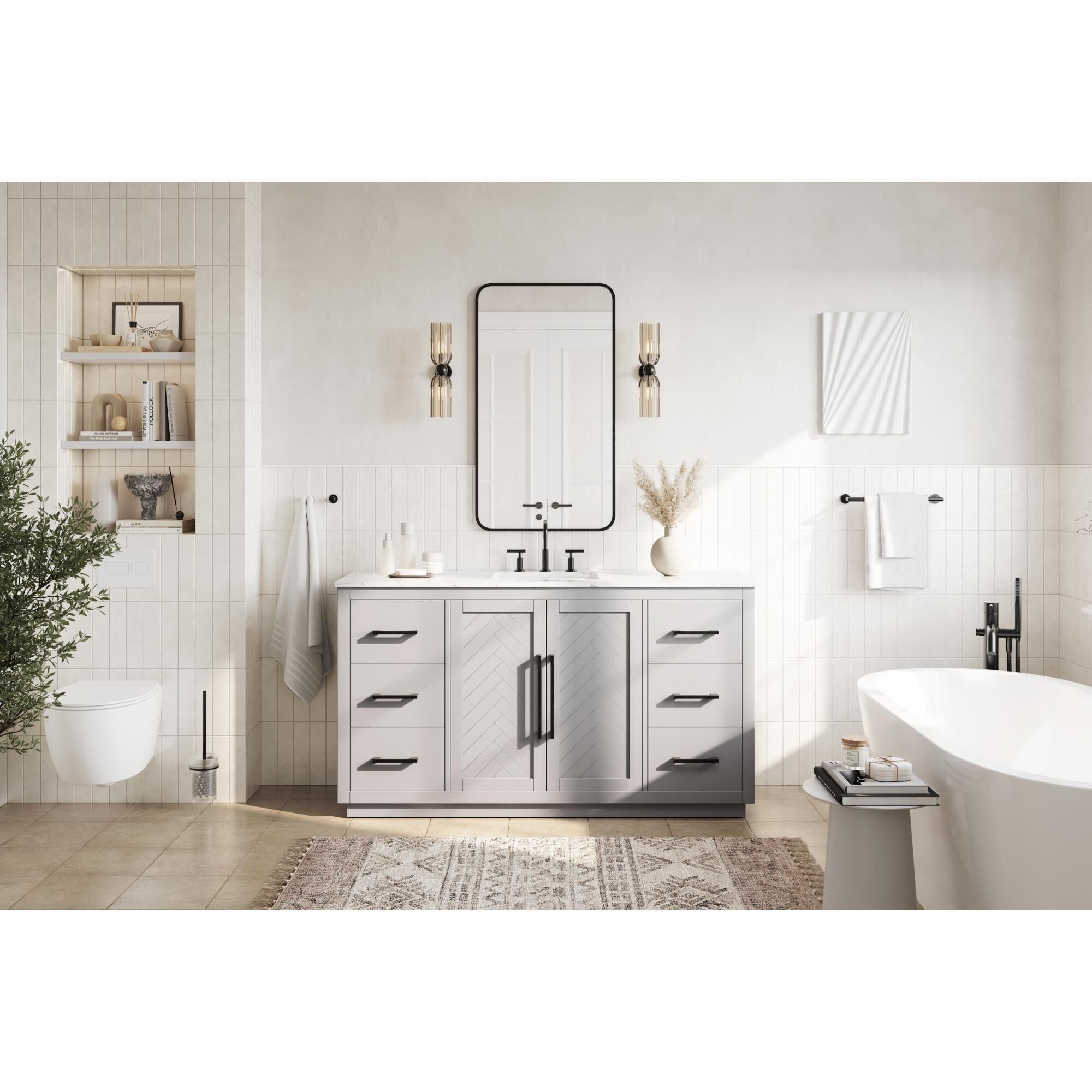 Chase 60 Inch Bath Vanity by Elegant Dcor
