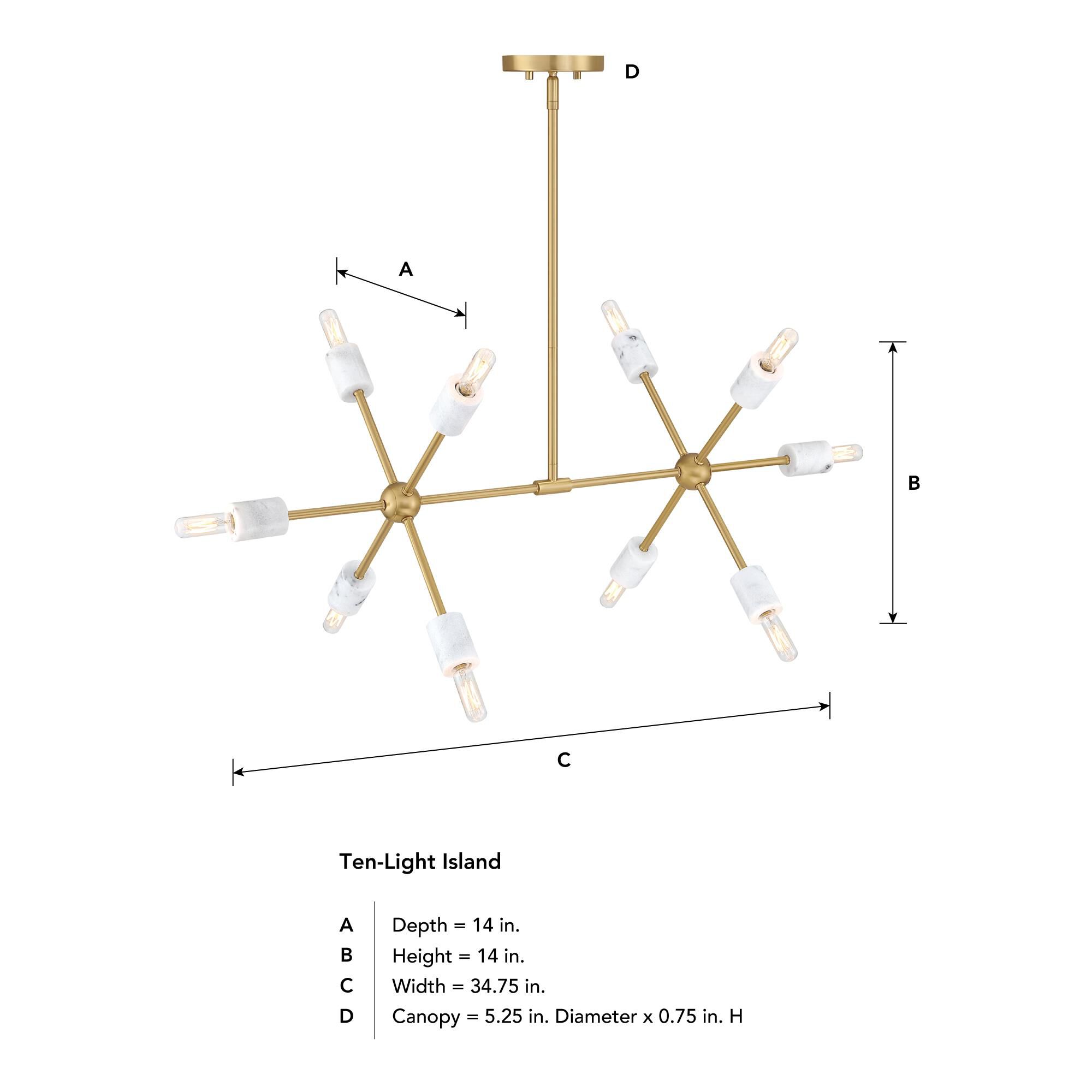 Star Dust 35 Inch Linear Suspension Light by Designers Fountain
