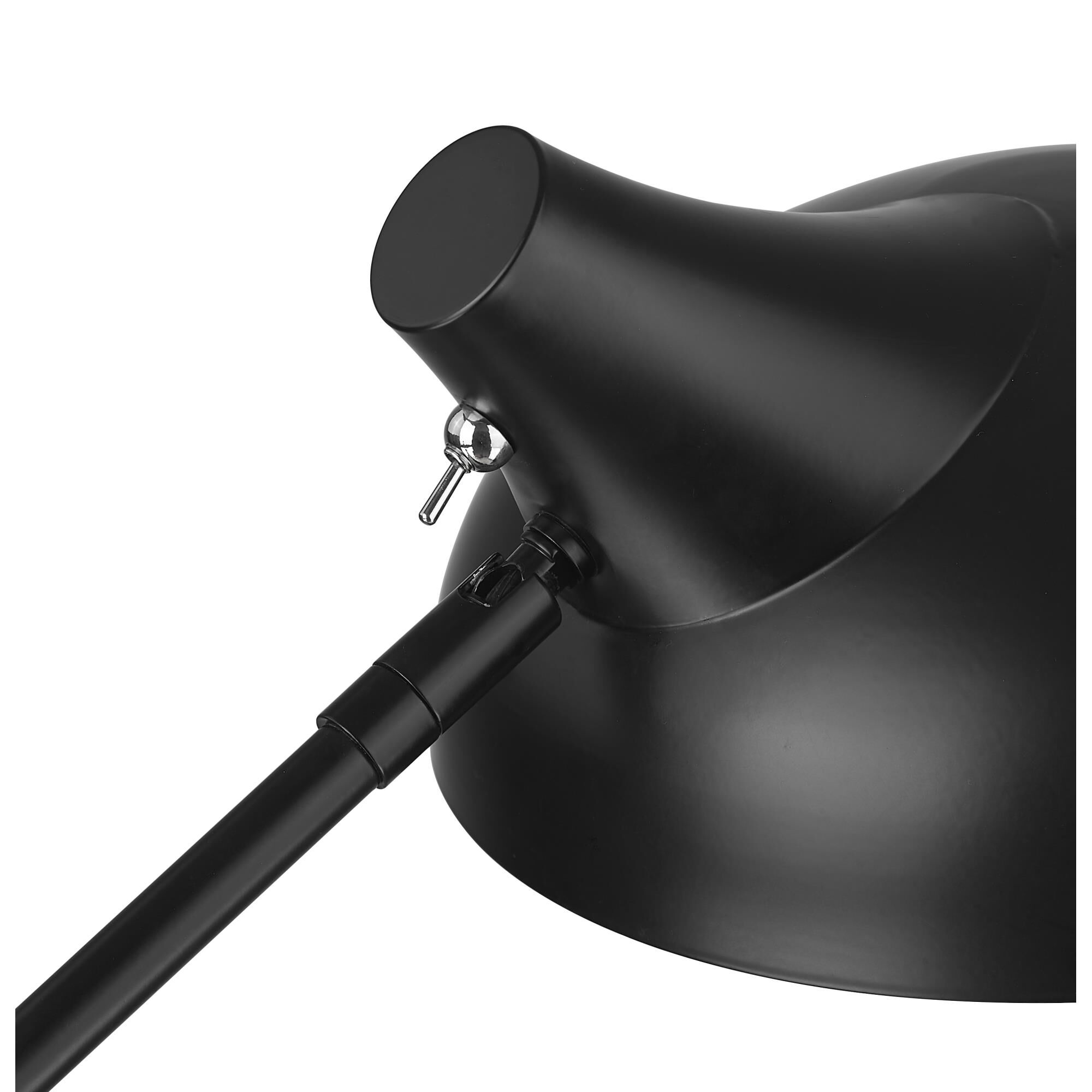 Shown in Matte Black finish and Outer Matte Black and Inner Golden Steel shade