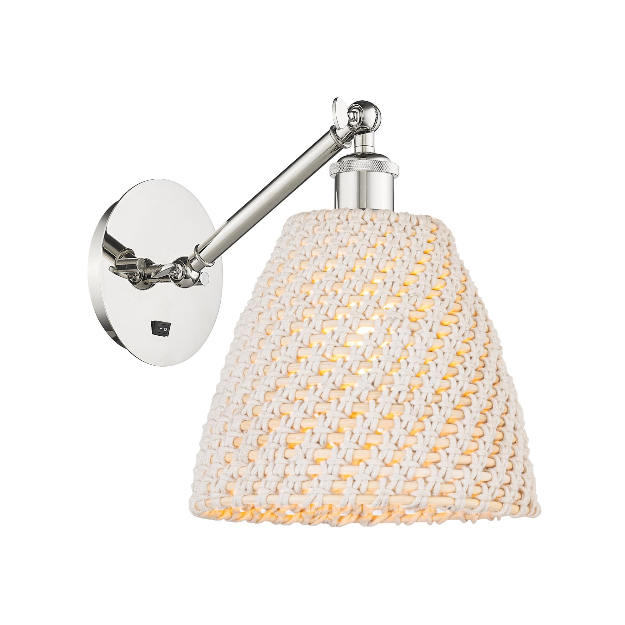 Bruno Marashlian Bristol Natural 9 Inch Wall Swing Lamp by Innovations Lighting