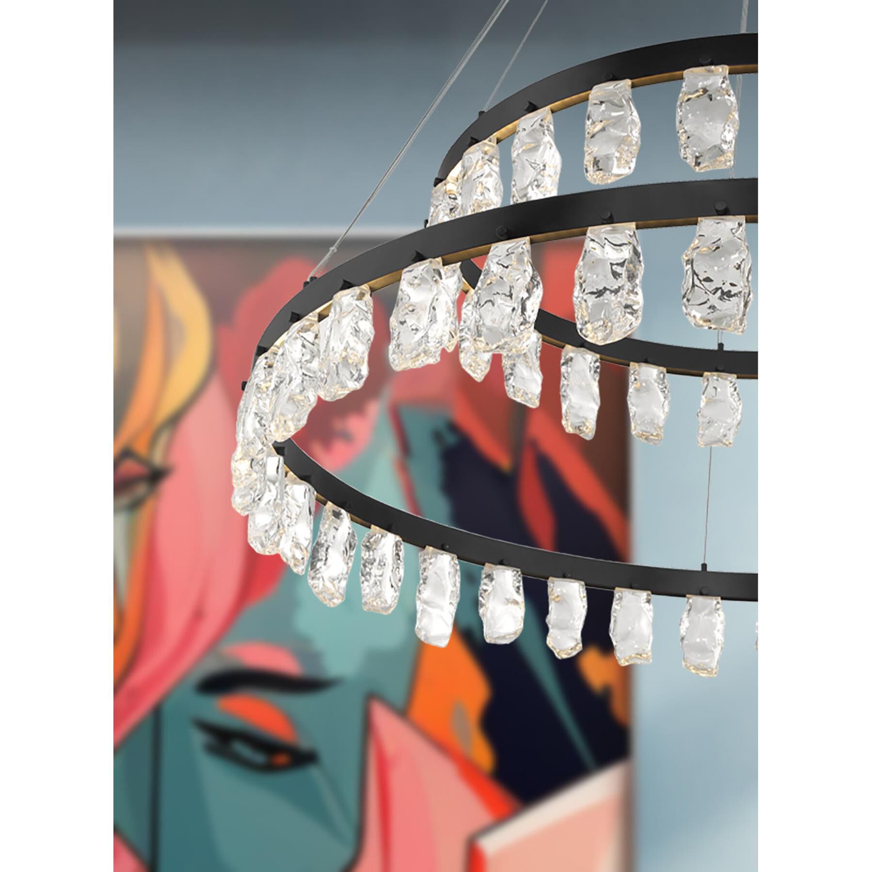 Artic Glacier Chandelier by Kovacs