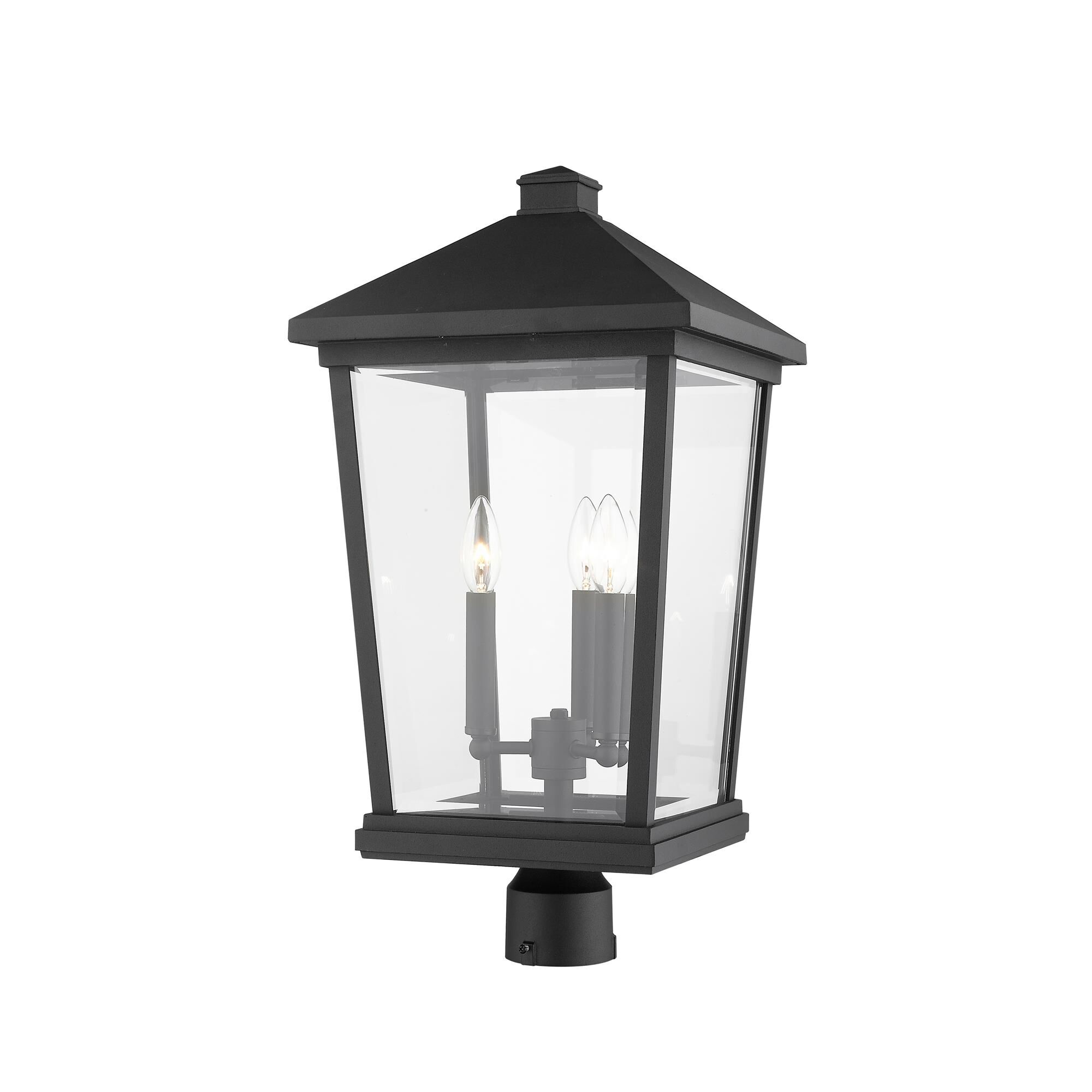 Beacon 23 Inch Tall 3 Light Outdoor Post Lamp by Z-Lite