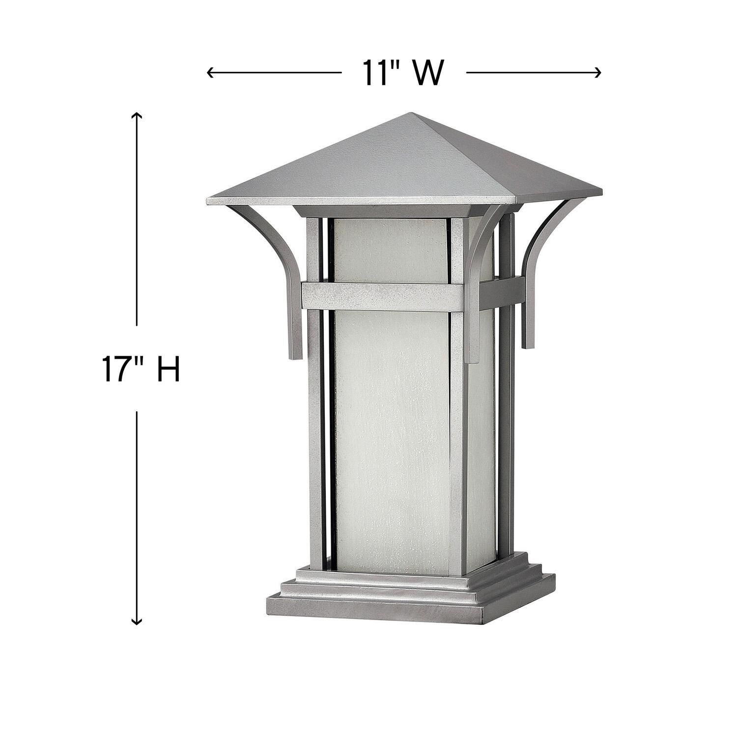 Hinkley Lighting Harbor 17 Inch Tall Outdoor Pier Lamp