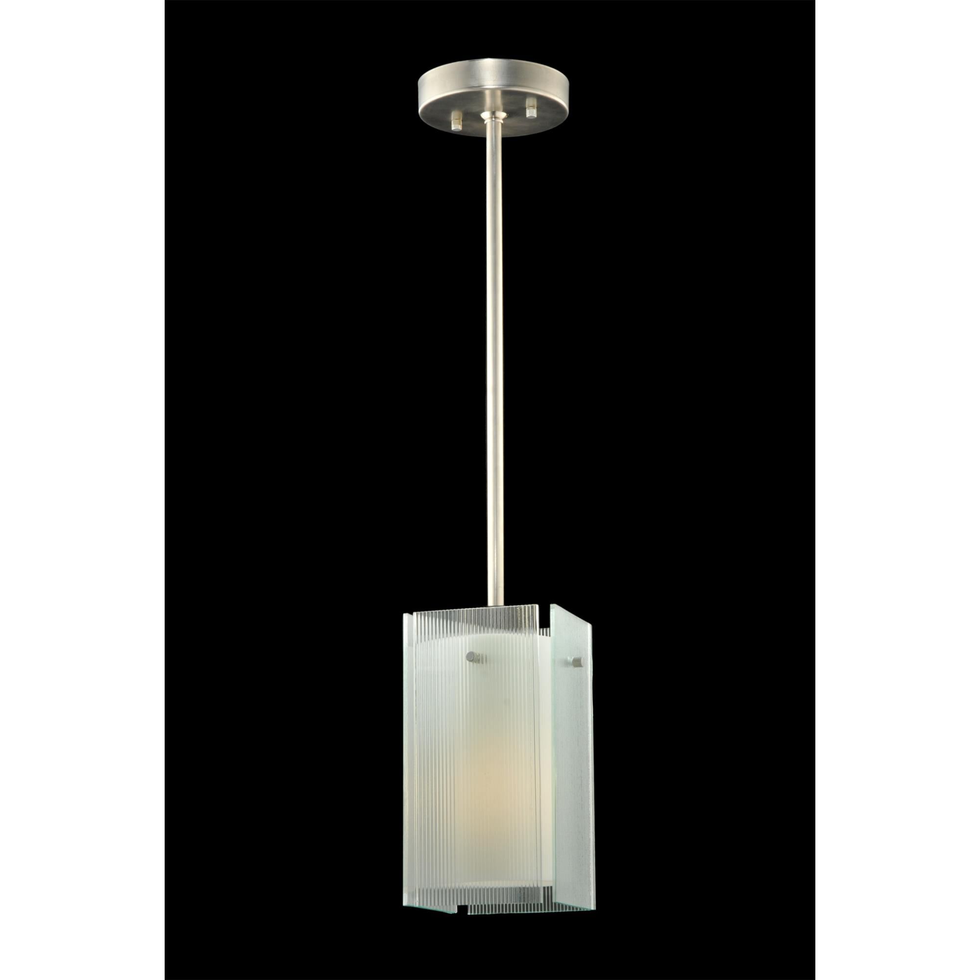Quadrato Reeded 7 Inch Mini Pendant by Meyda Lighting