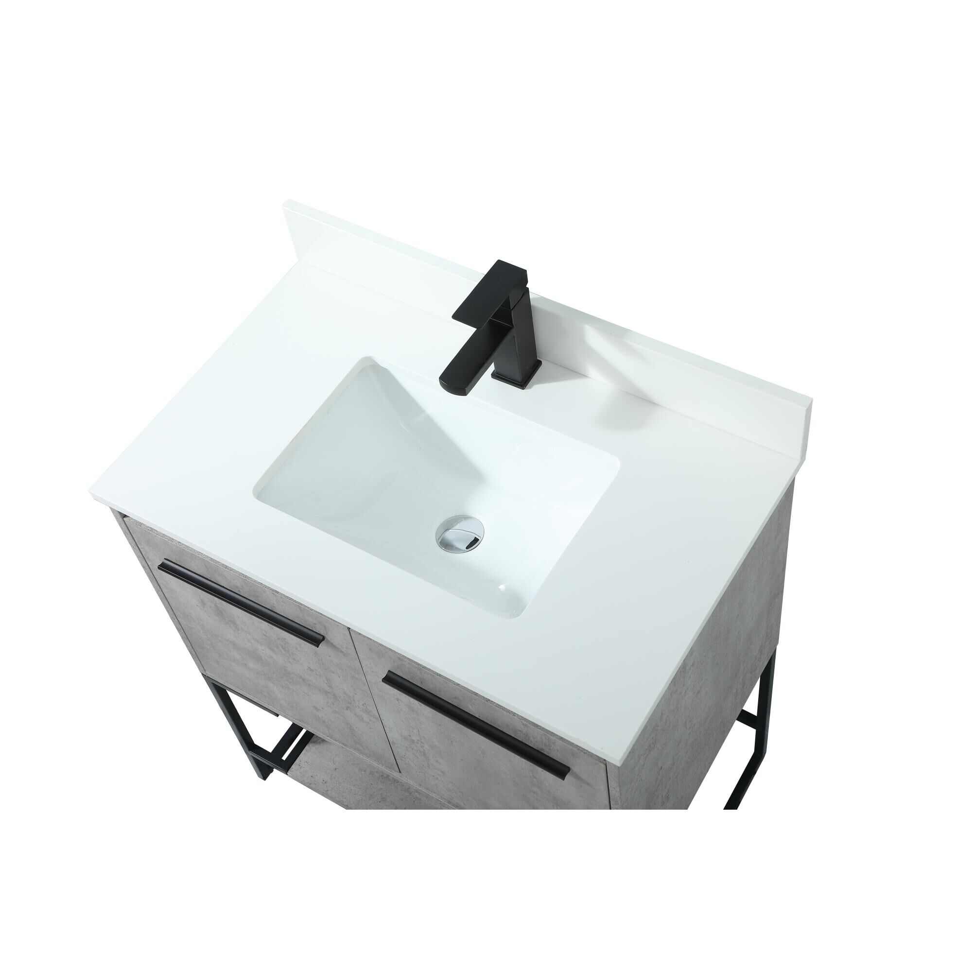 Shown in Concrete Grey finish