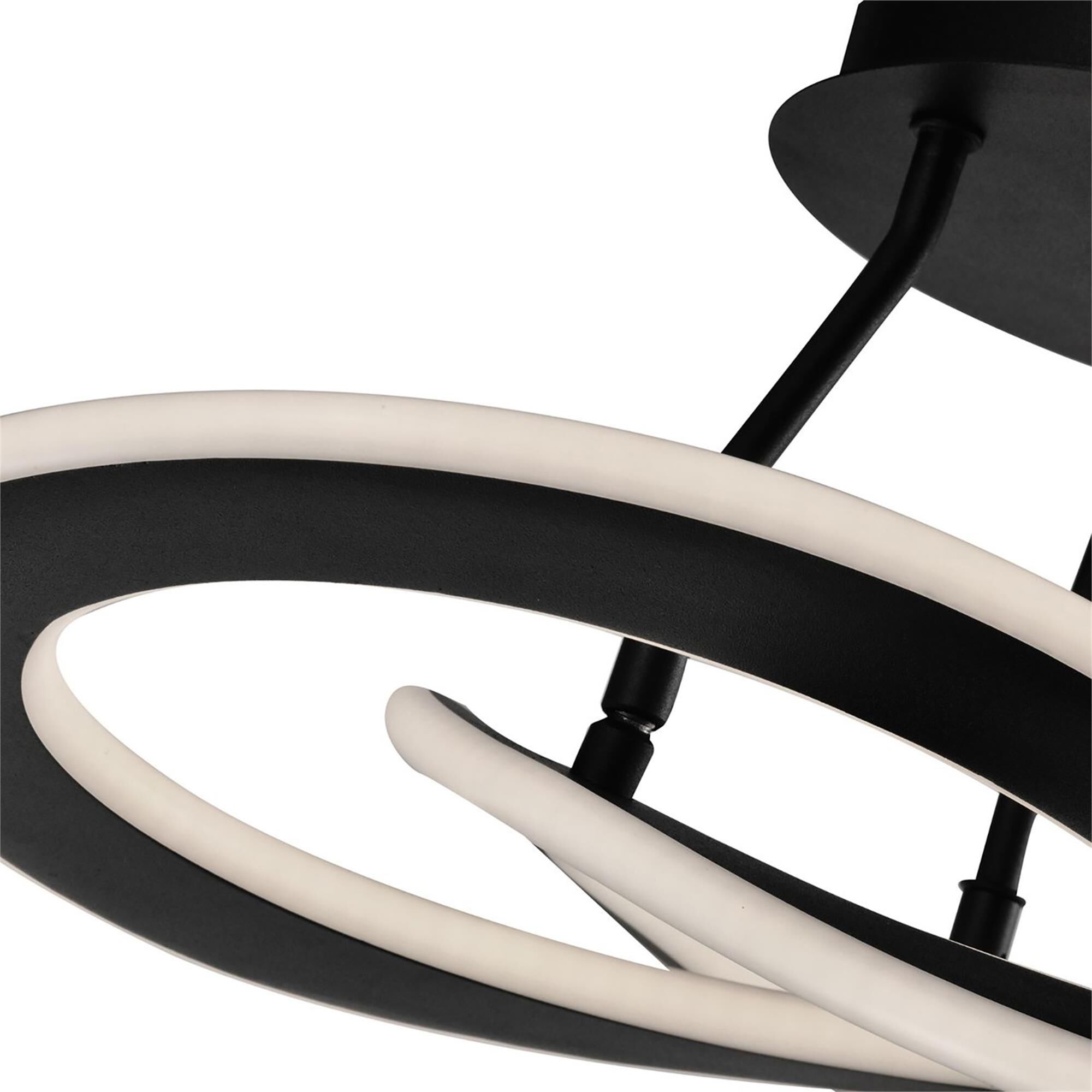 Wave 17 Inch 2 Light LED Semi Flush Mount,