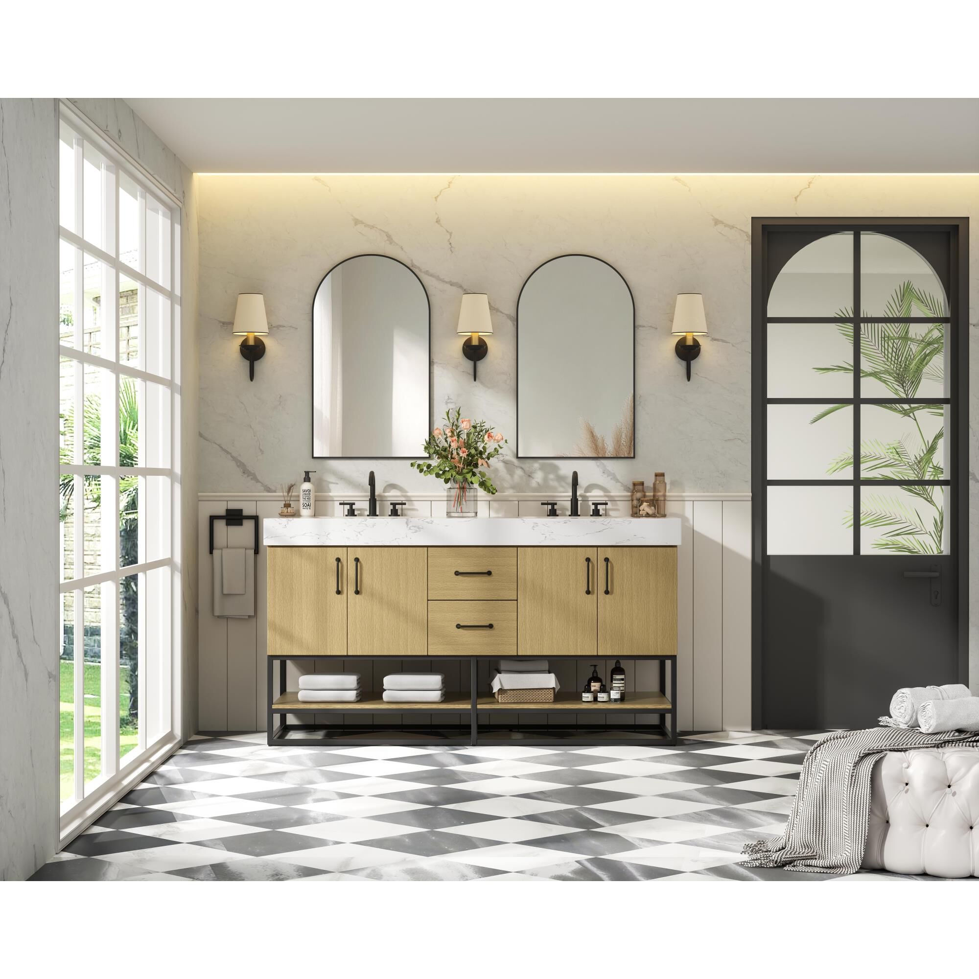 Caroline 60 Inch Bath Vanity by Elegant Dcor