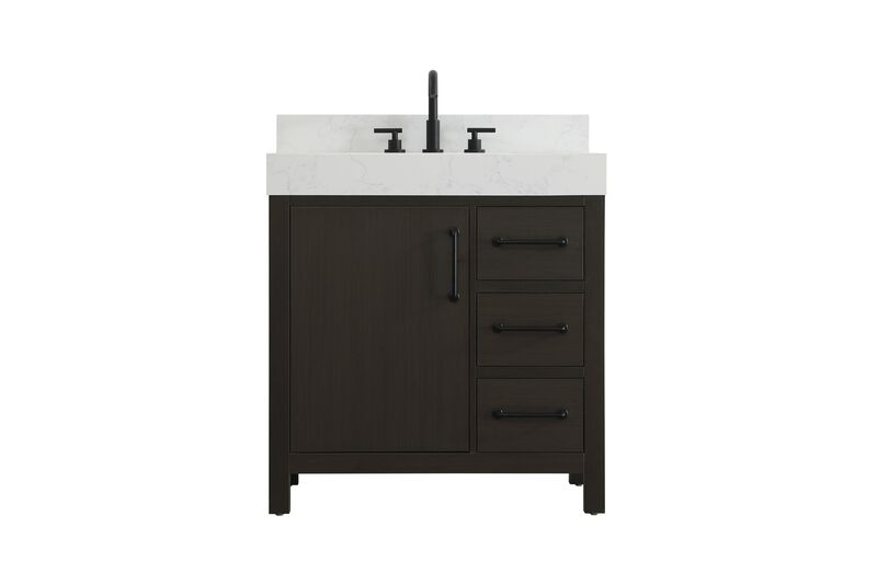 Nathan 32 Inch Bath Vanity by Elegant Dcor