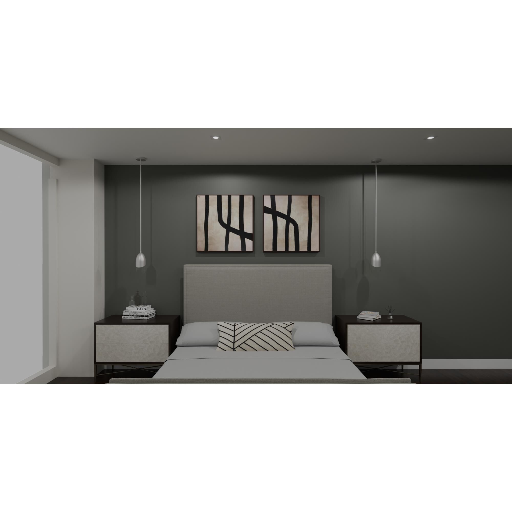 Shown in Brushed Nickel finish and Clear glass