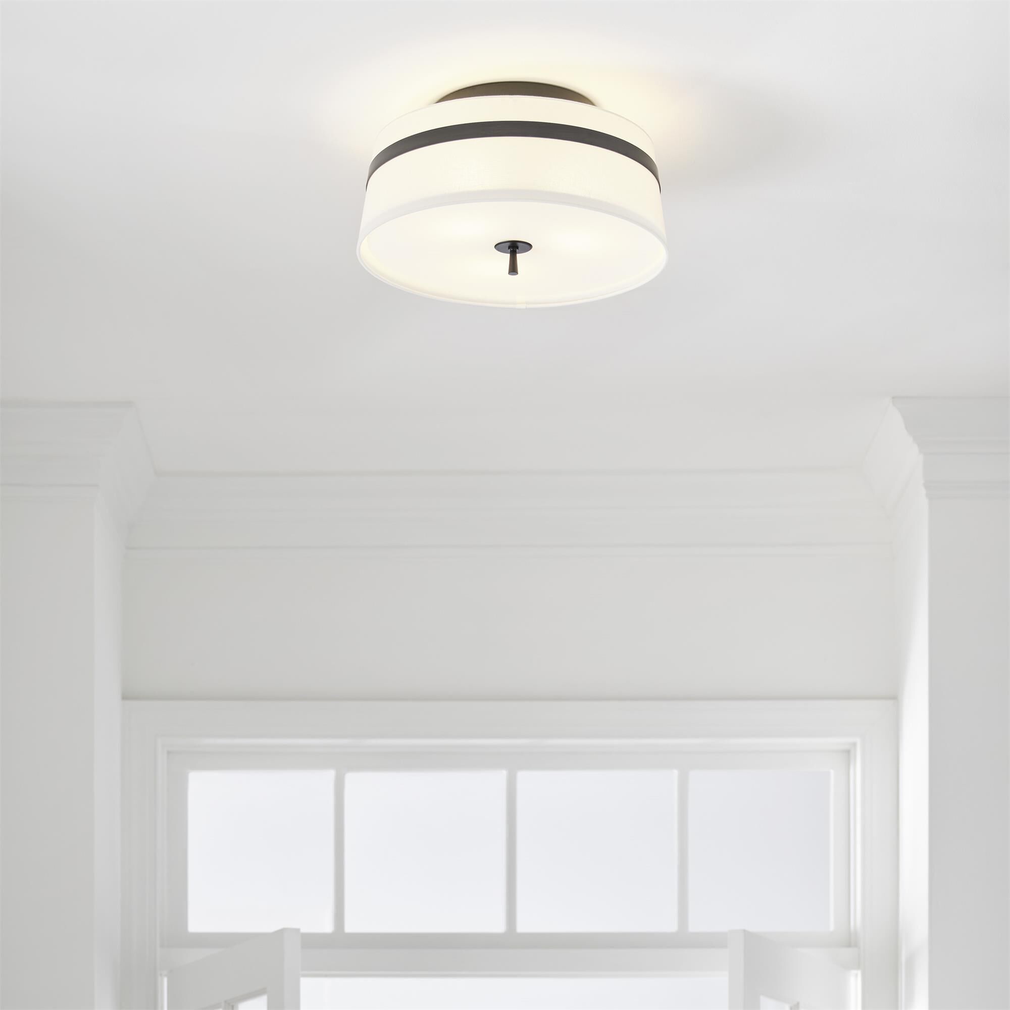 Alexa Hampton Cordtlandt 19 Inch 3 Light Semi Flush Mount,