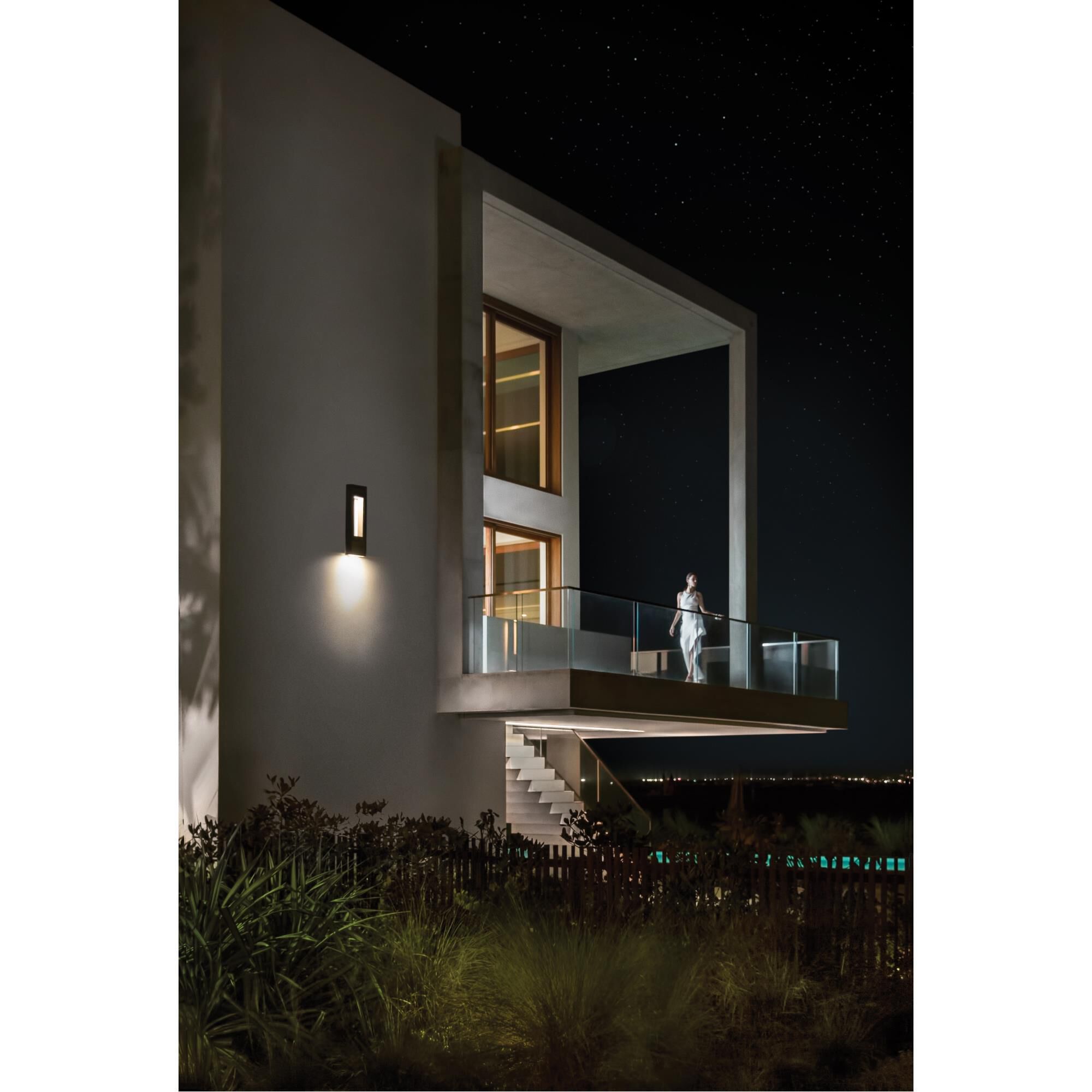 Atlantis 36 Inch Tall 3 Light LED Outdoor Wall Light by Hinkley Lighting
