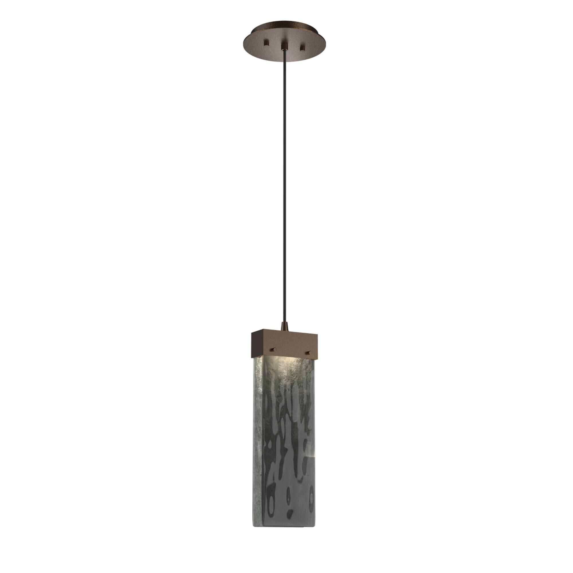 Shown in Flat Bronze finish and Smoke Granite glass