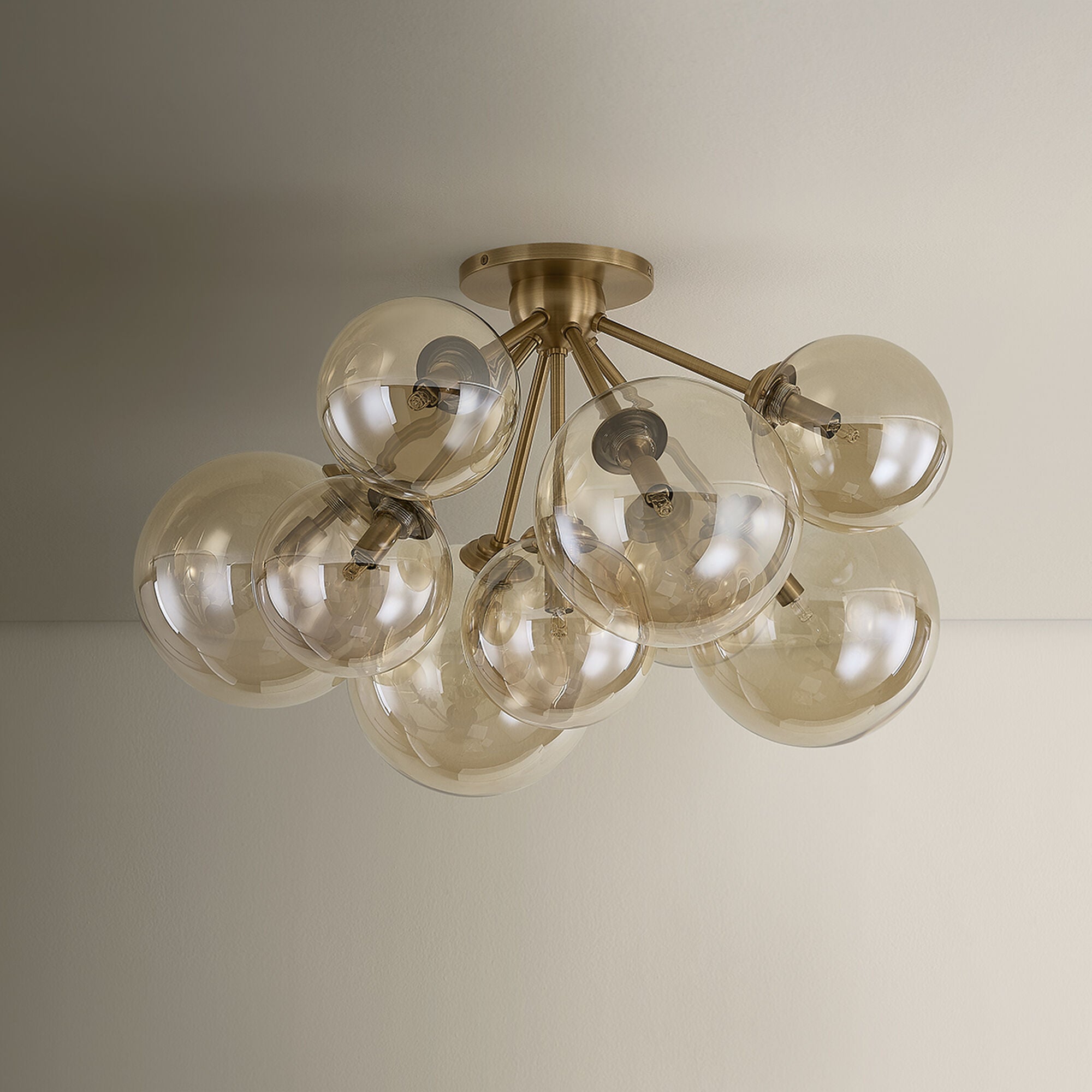 Santee 28 Inch Semi Flush Mount,