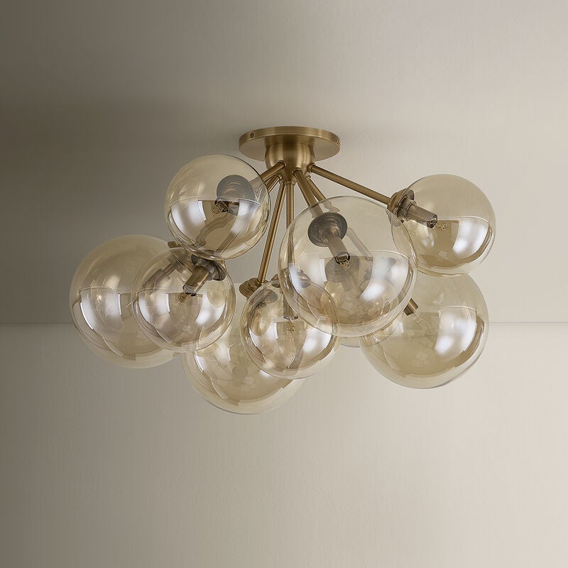 Santee 28 Inch Semi Flush Mount by Troy Lighting