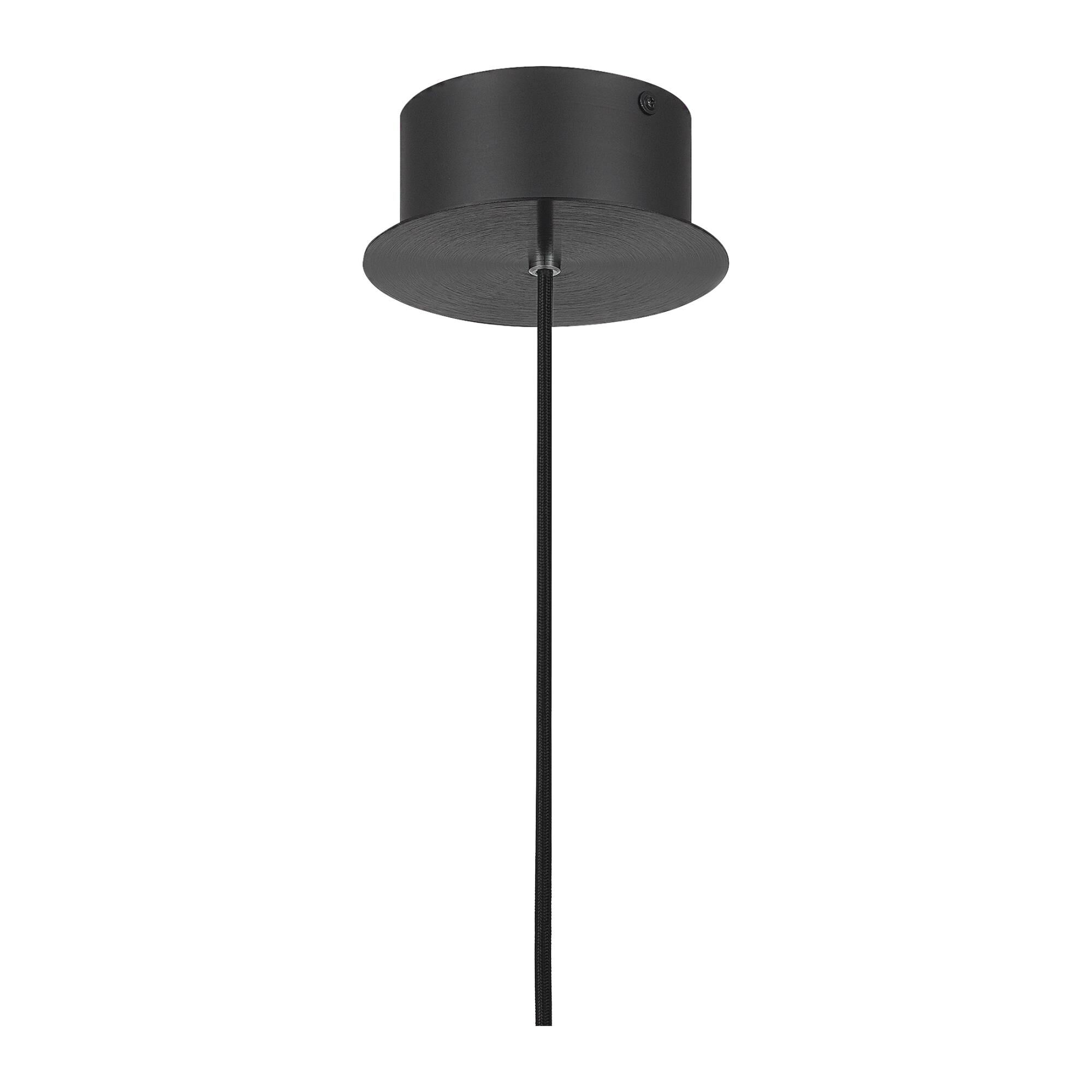 Shown in Earth Black finish and Smoke Ombre Glass shade