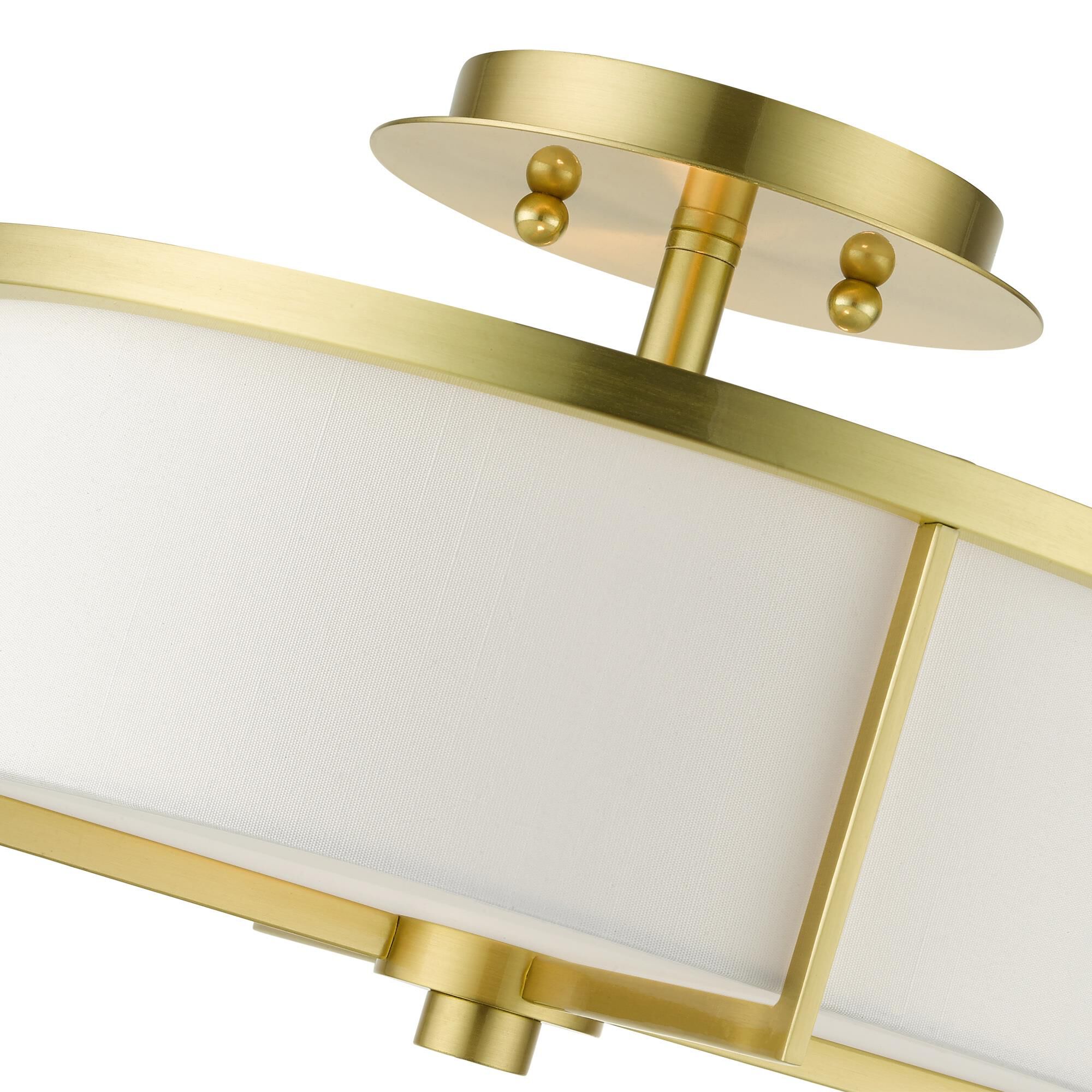 Wesley 2 Light Semi Flush Mount by Livex Lighting