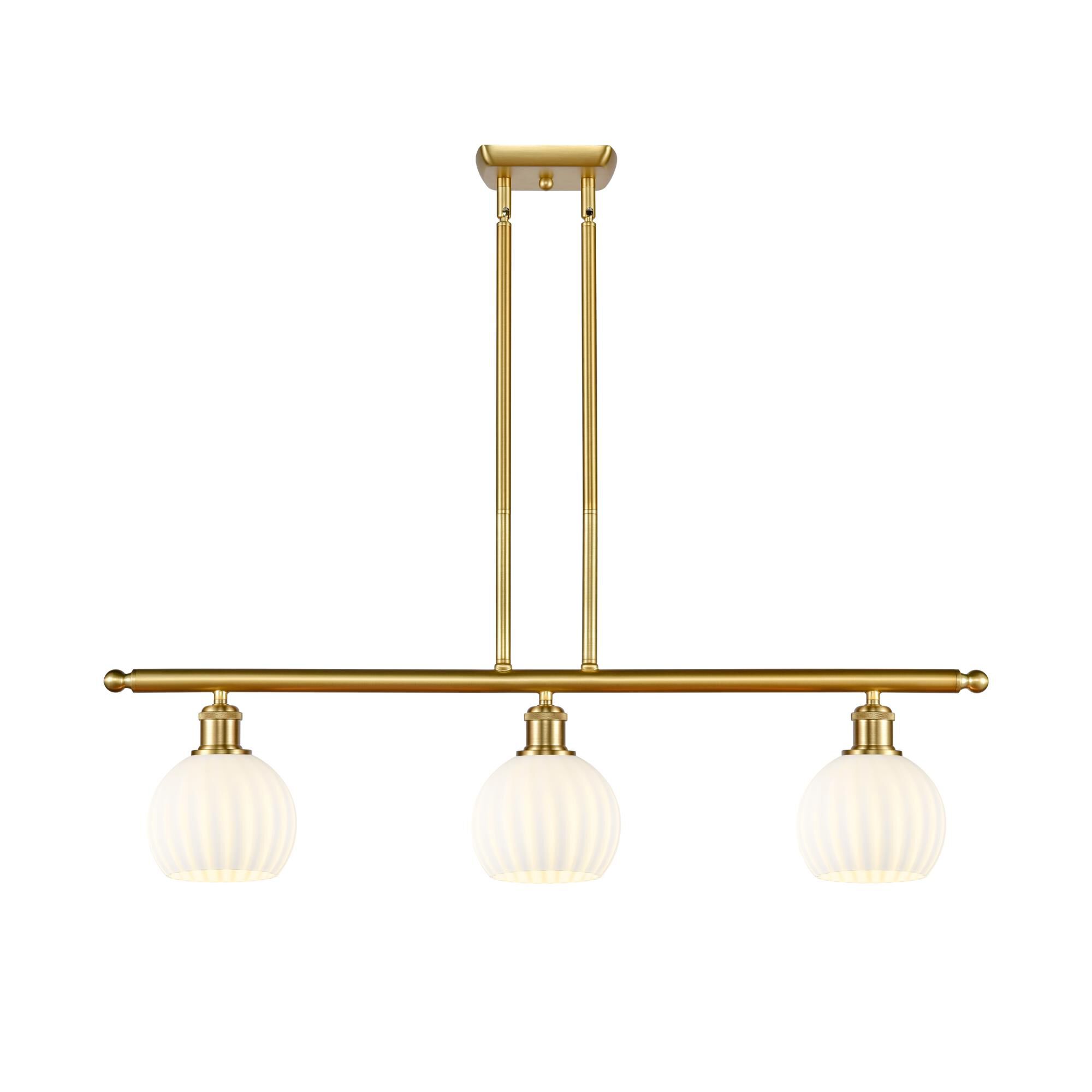 Bruno Marashlian White Venetian 36 Inch Linear Suspension Light by Innovations Lighting